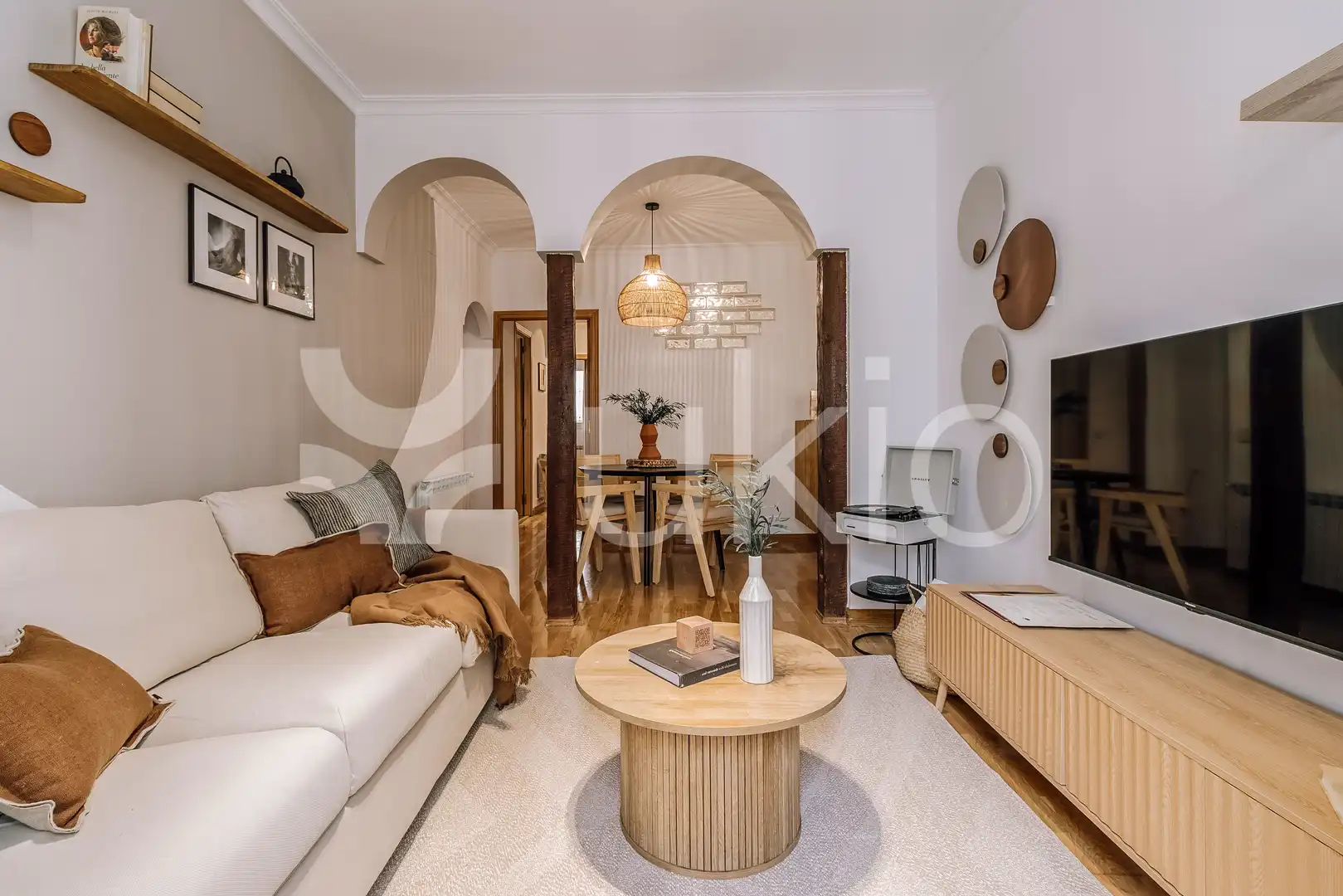 Wohnzimmer von Wohnungen zur Miete in Madrid mit Klimaanlage, Heizung und Möbliert