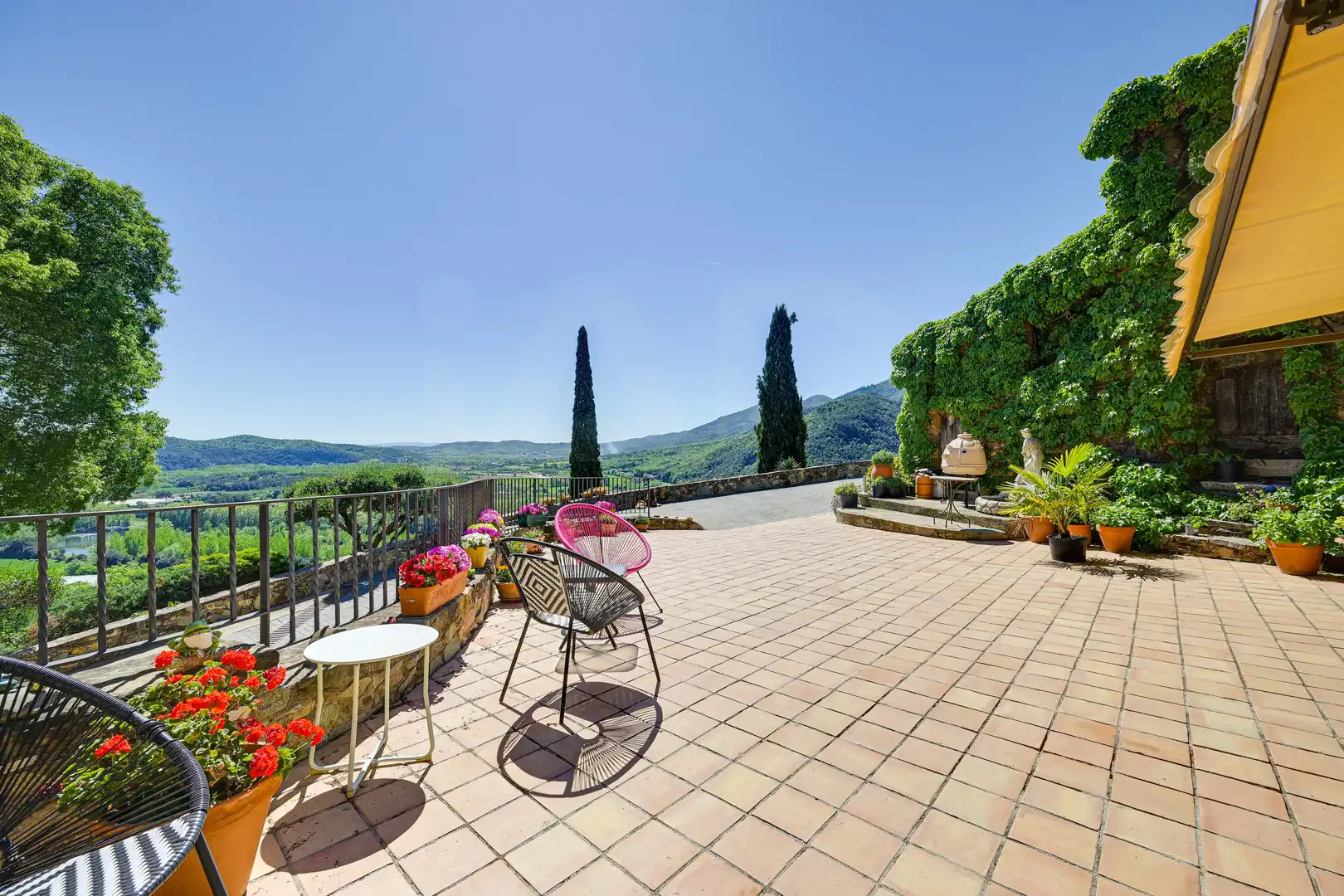 Terraza de Finca rústica en venta en Amer con Aire acondicionado, Calefacción y Terraza