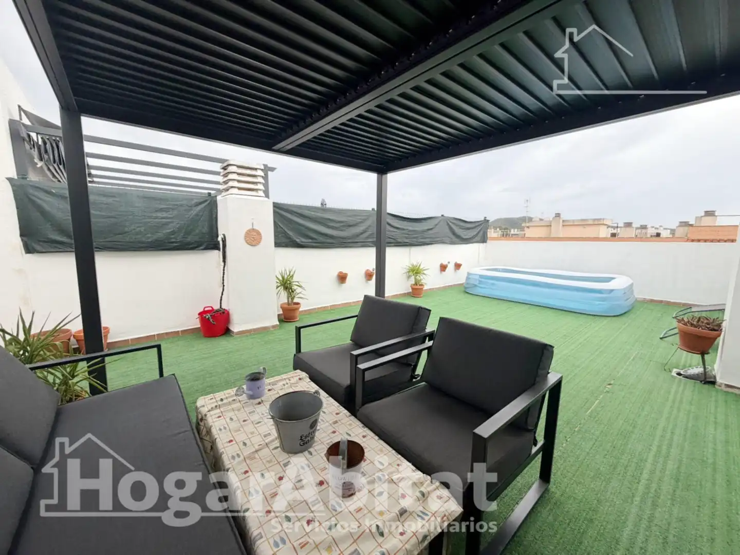 Terrasse von Dachboden zum Verkauf in Vilamarxant mit Klimaanlage und Terrasse