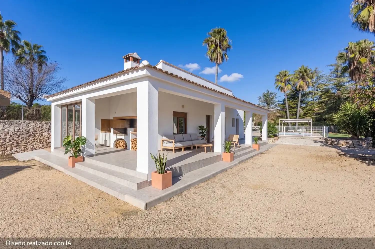 Vista exterior de Casa o xalet en venda en Ontinyent amb Aire condicionat, Calefacció i Jardí privat