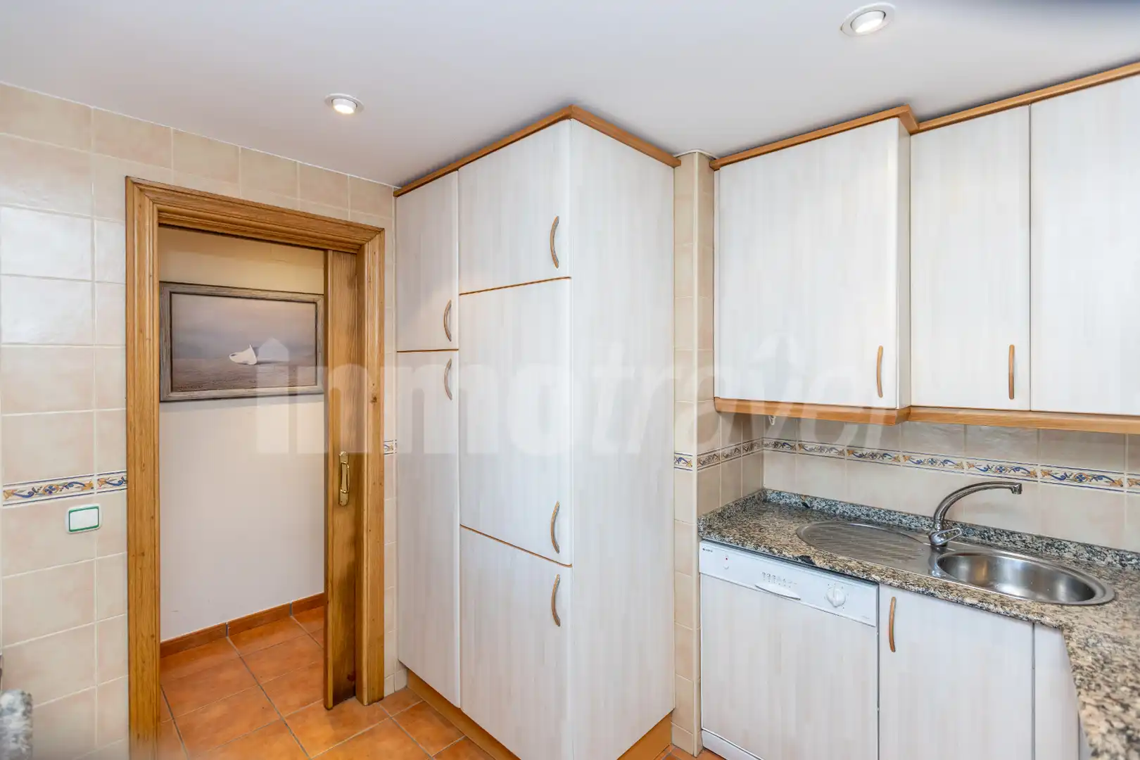 Cuina de Apartament en venda en Sanxenxo amb Terrassa, Traster i Moblat