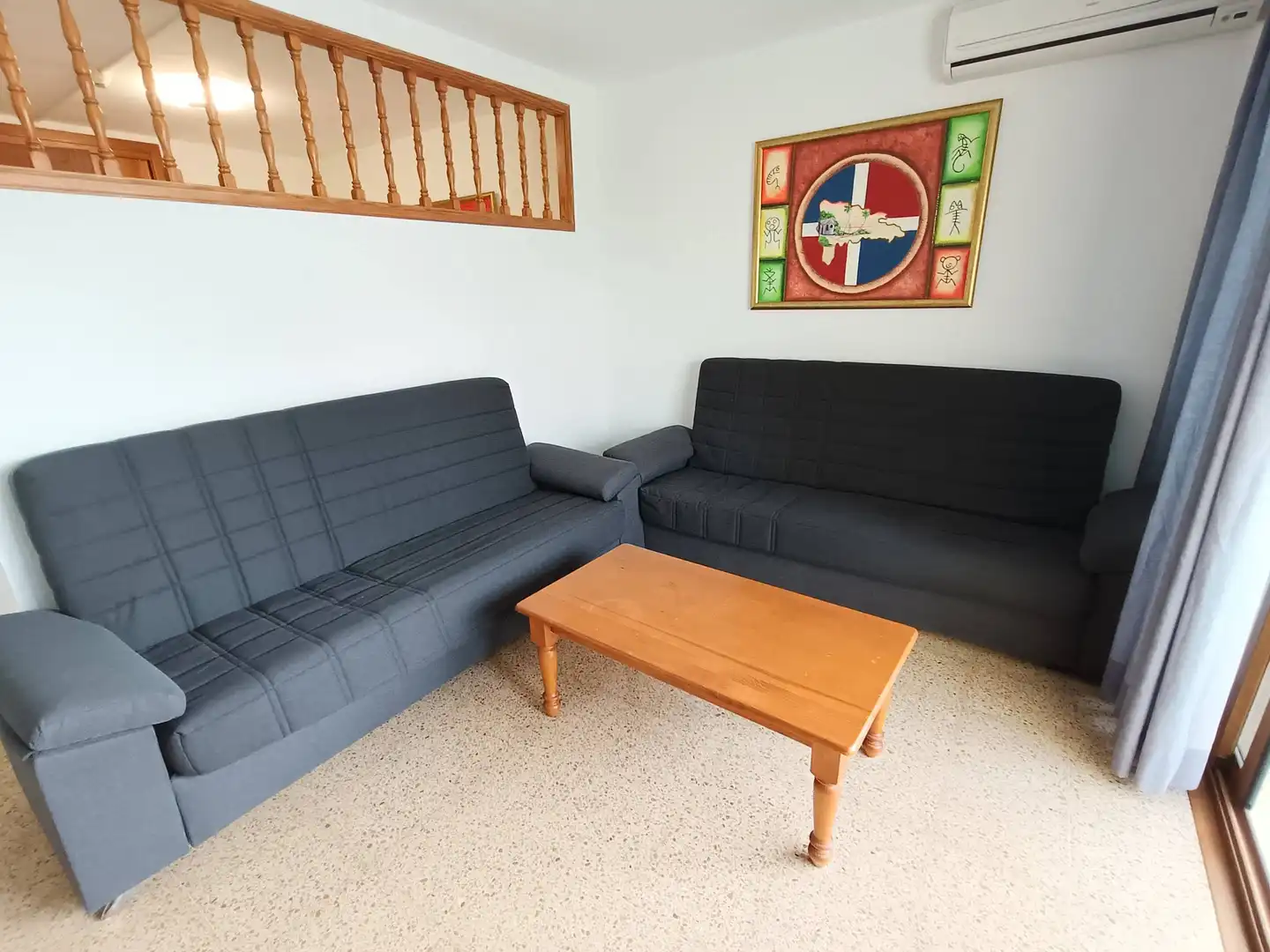 Sala de estar de Apartamento de alquiler en San Bartolomé de Tirajana con Aire acondicionado, Amueblado y Balcón