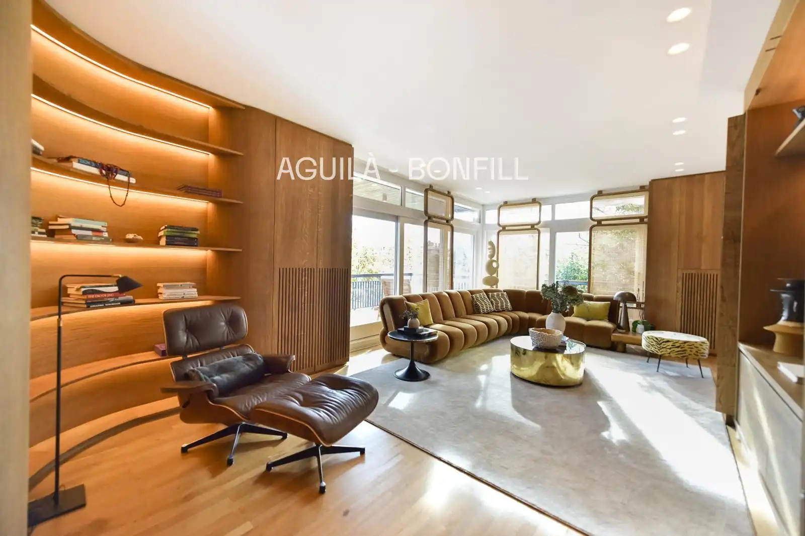 Living room of Flat for sale in Barcelona  with Air Conditioner, Heating and Parquet flooring