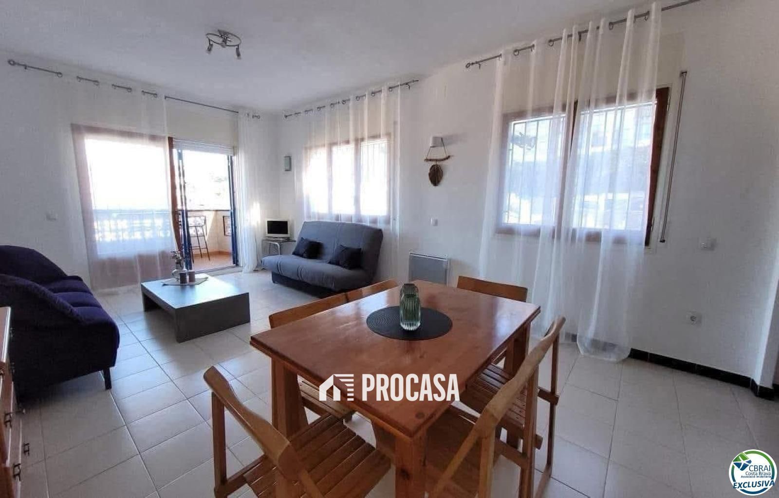 Living room of Flat for sale in Roses  with Heating, Private garden and Terrace