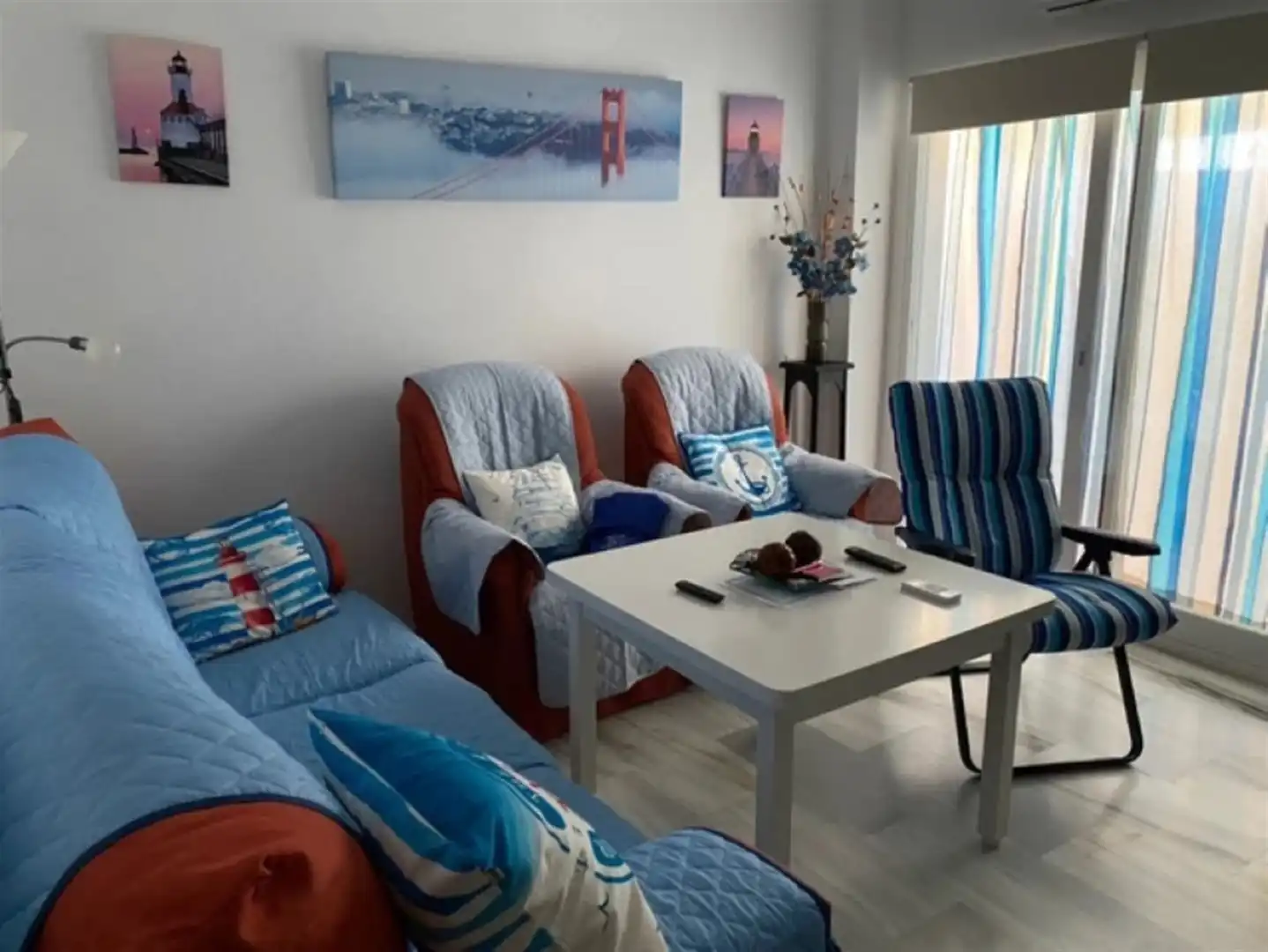 Sala de estar de Apartamento en venta en Estepona con Aire acondicionado y Terraza