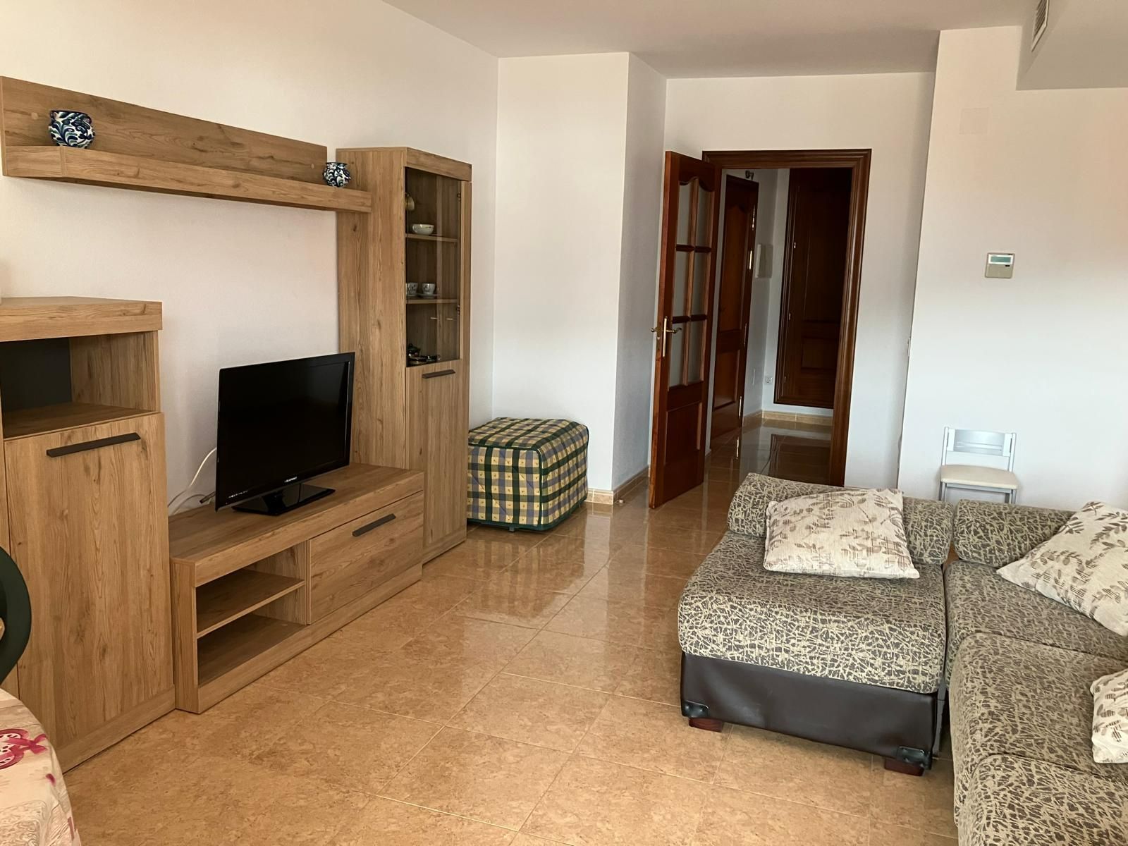 Living room of Apartment to rent in Roquetas de Mar  with Air Conditioner, Terrace and Furnished