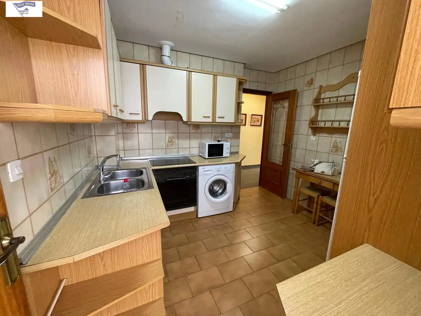 Kitchen of Flat for rent in Albacete  with Heating, Furnished and Balcony