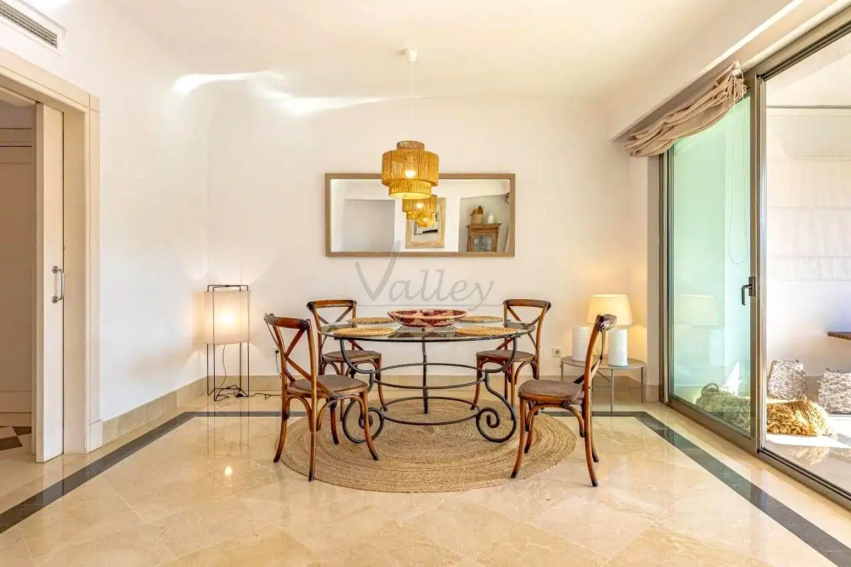 Dining room of Flat for rent in Sotogrande  with Air Conditioner, Terrace and Furnished