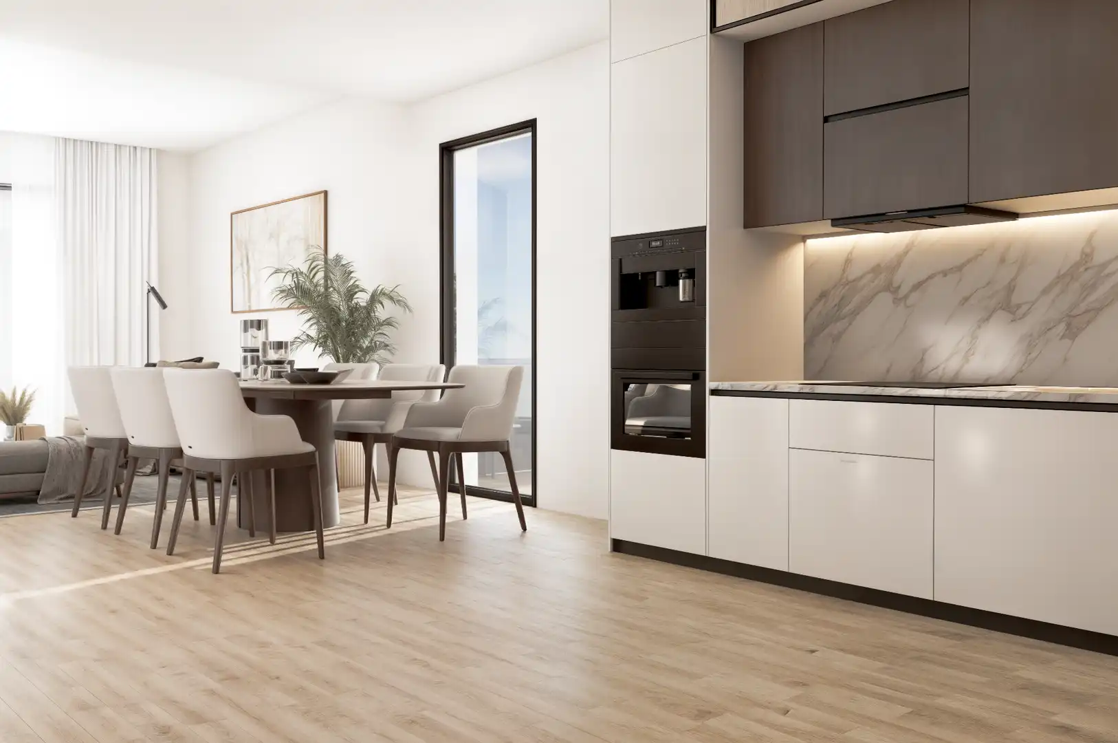 Cuina de Apartament en venda en Finestrat amb Terrassa i Piscina comunitària