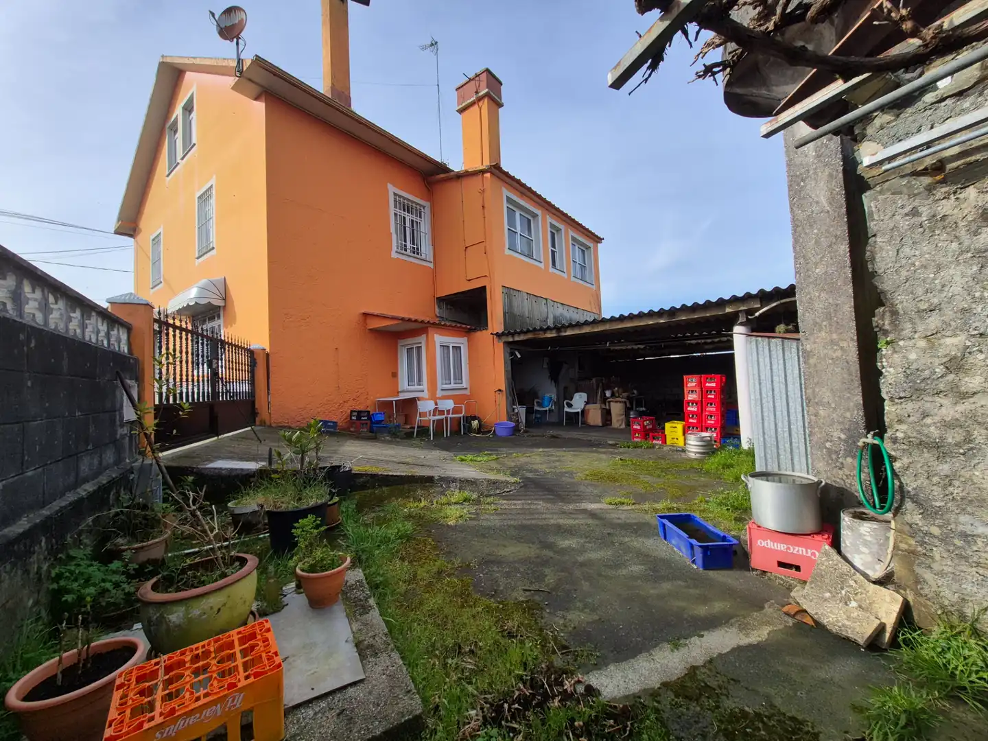 Vista exterior de Casa o chalet en venta en Moeche con Jardín privado, Trastero y Amueblado