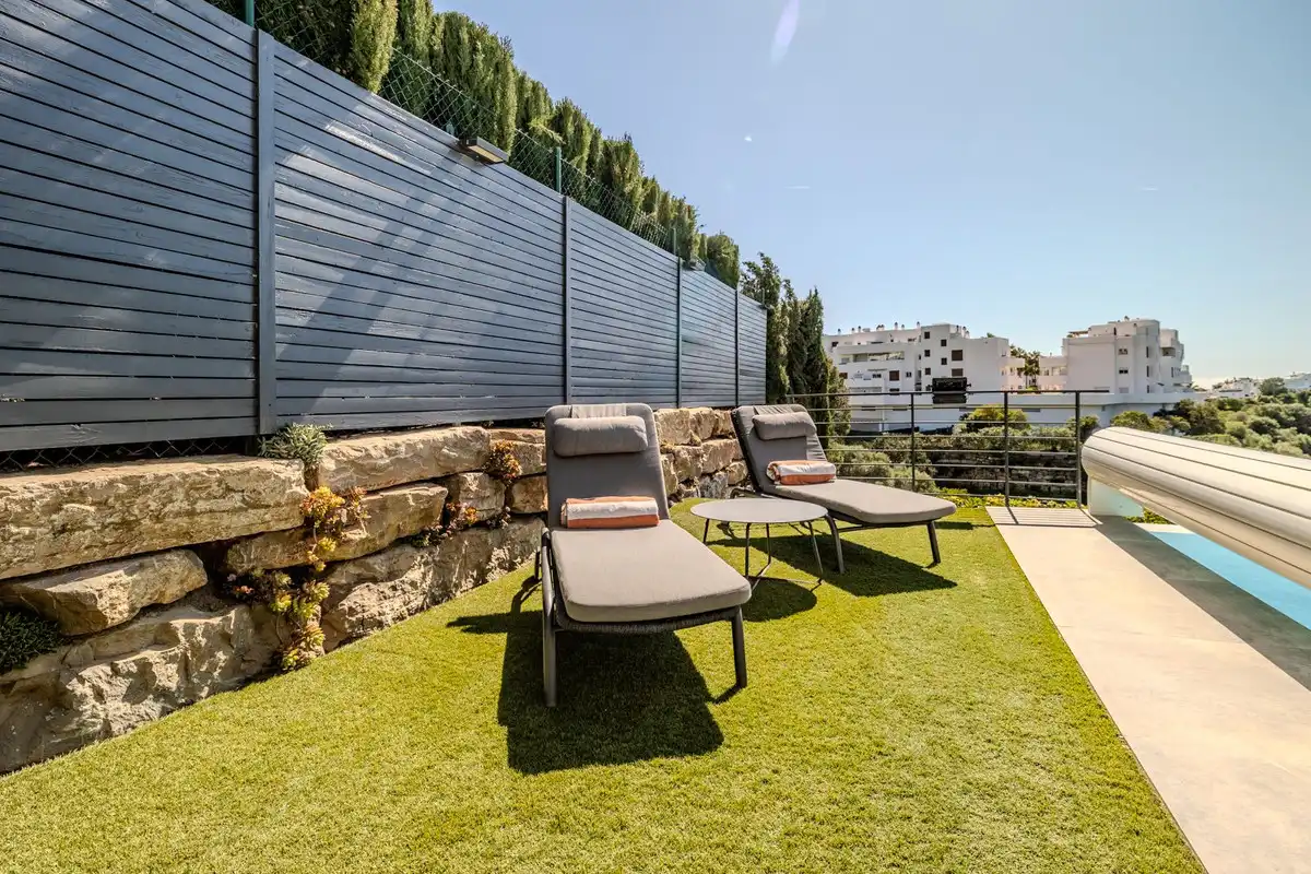 Terrace of Houses for sale in Mijas  with Air Conditioner, Private garden and Terrace