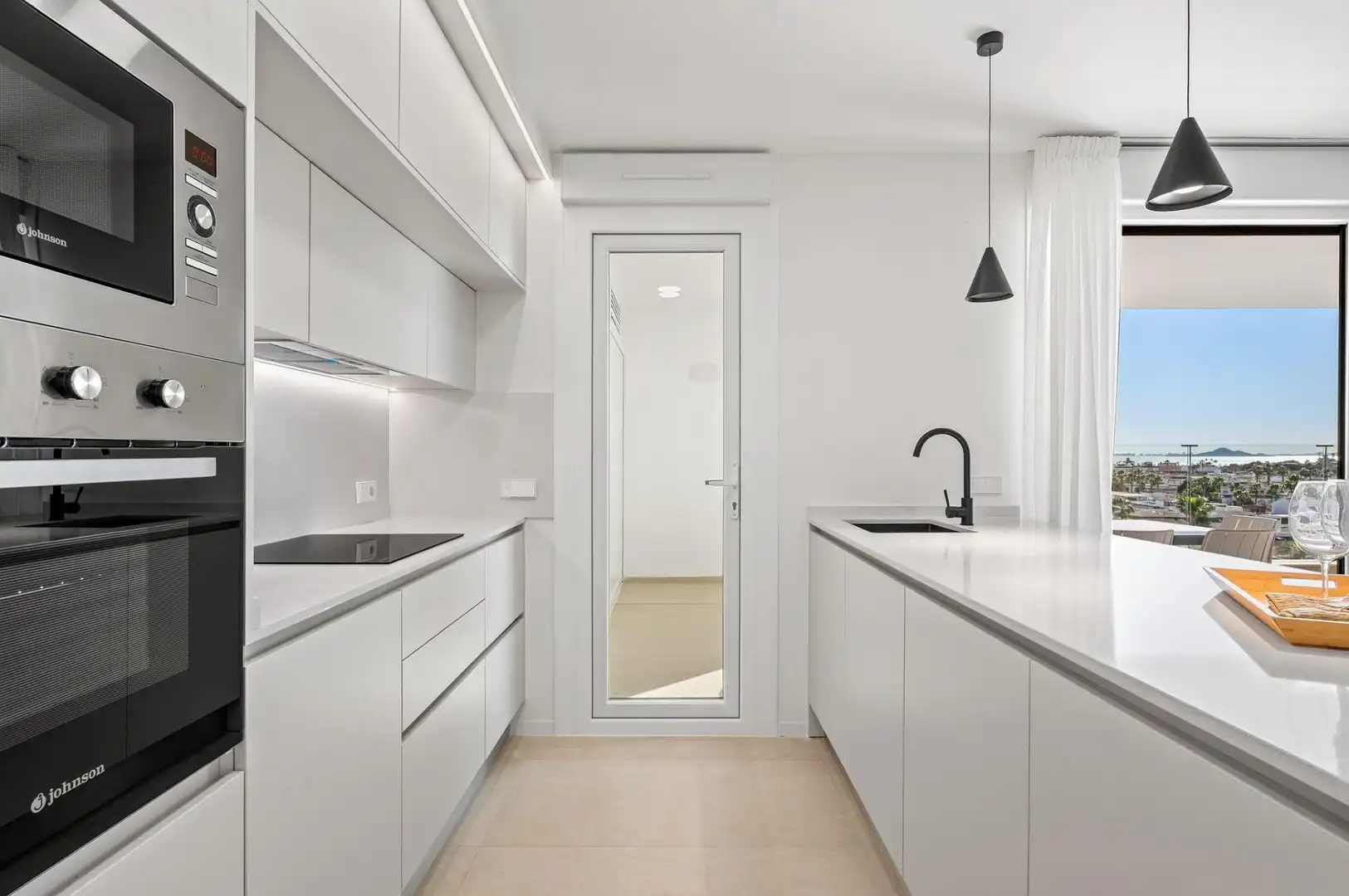 Cocina de Apartamento en venta en Los Alcázares con Aire acondicionado, Calefacción y Terraza