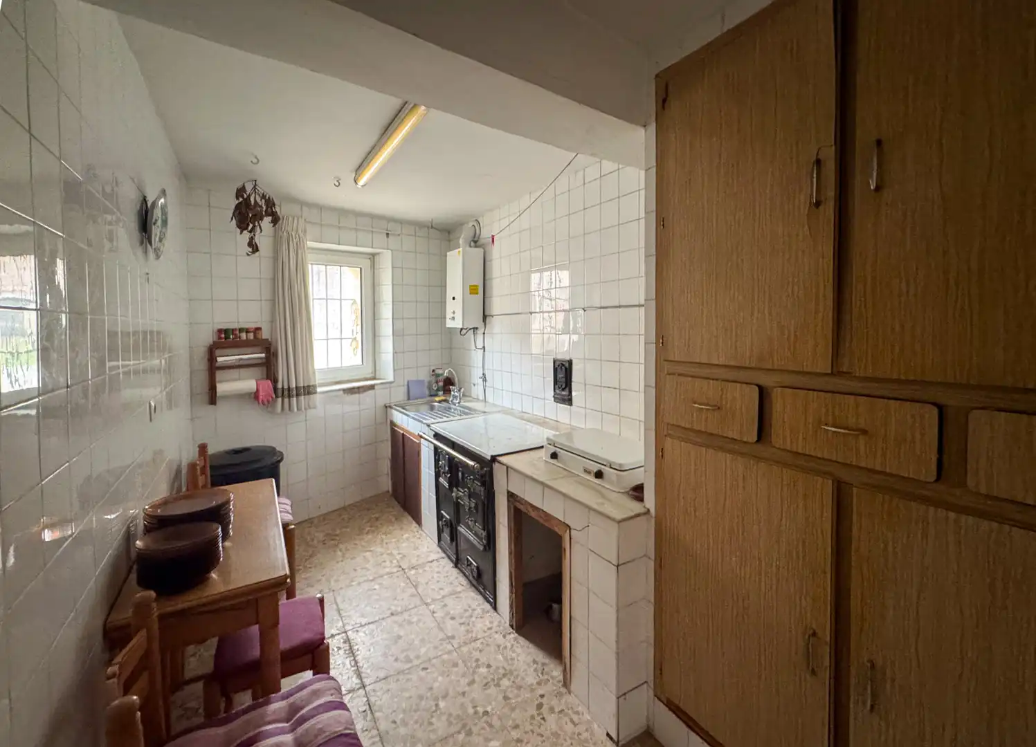 Cocina de Casa adosada en venta en Alfoz de Lloredo con Terraza