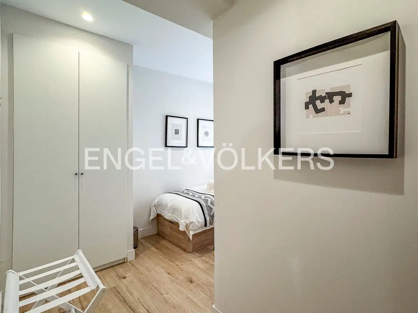 Bedroom of Flat for rent in Barcelona  with Air Conditioner, Heating and Parquet flooring