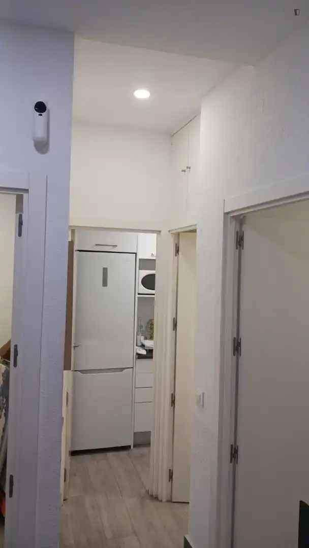 Cuina de Apartament de lloguer en Madrid amb Moblat, Forn i Rentadora