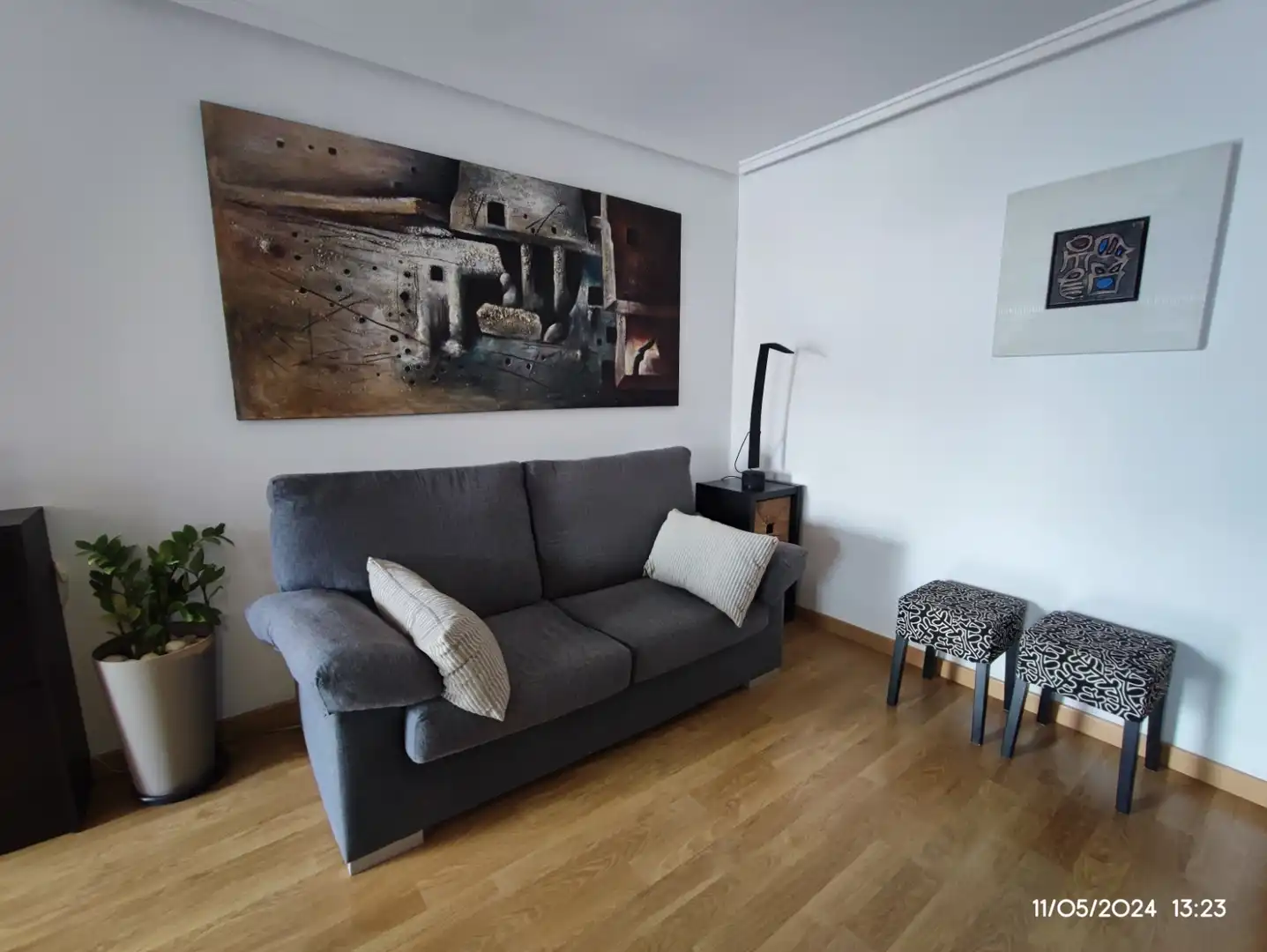Wohnzimmer von Dachboden zur Miete in Santa Pola mit Klimaanlage, Heizung und Terrasse