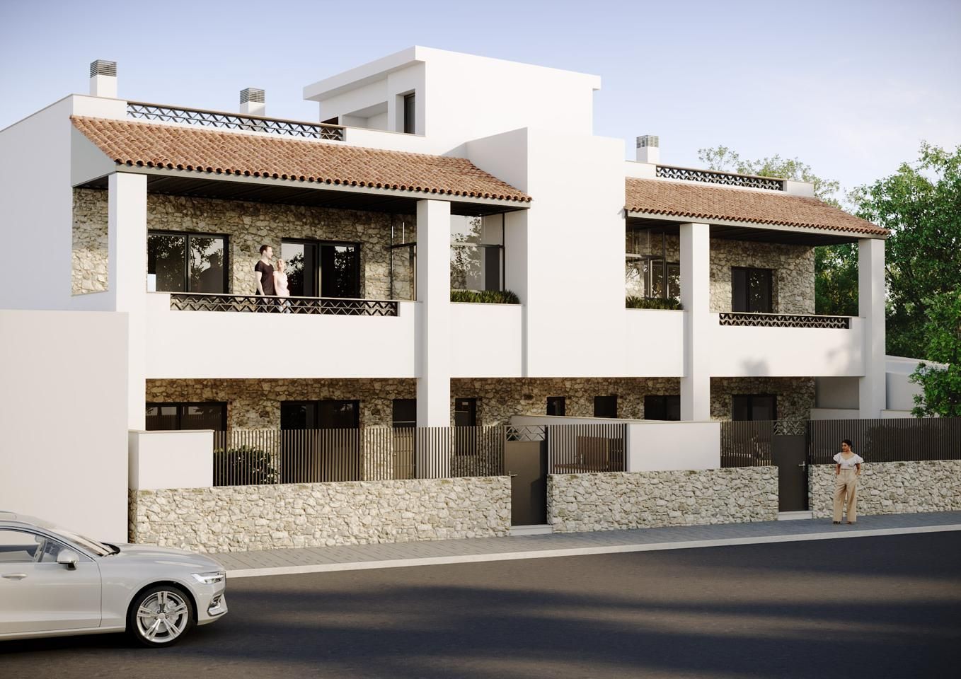 Exterior view of Flat for sale in Hondón de las Nieves / El Fondó de les Neus  with Private garden and Terrace