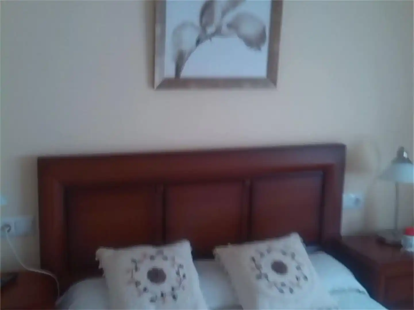 Schlafzimmer von Wohnung zur Miete in La Antilla mit Klimaanlage, Privatgarten und Parkett