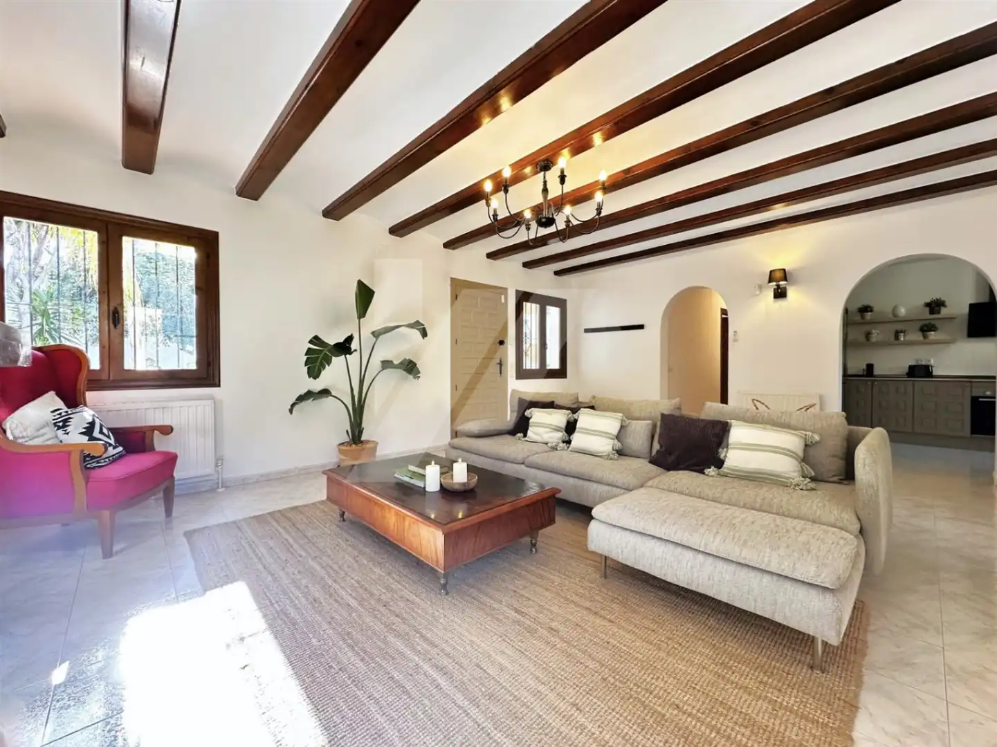 Living room of Houses for sale in Moraira  with Air Conditioner, Heating and Private garden