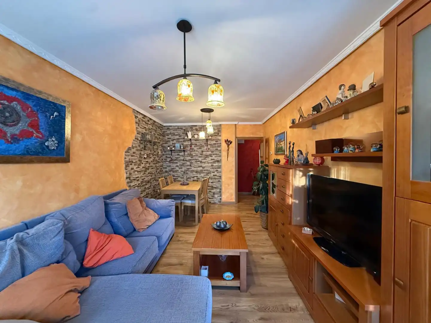 Wohnzimmer von Wohnung zum Verkauf in Castrillón mit Heizung, Privatgarten und Terrasse