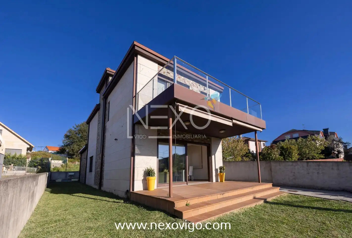 Exterior view of Houses for sale in Vigo   with Heating, Private garden and Terrace