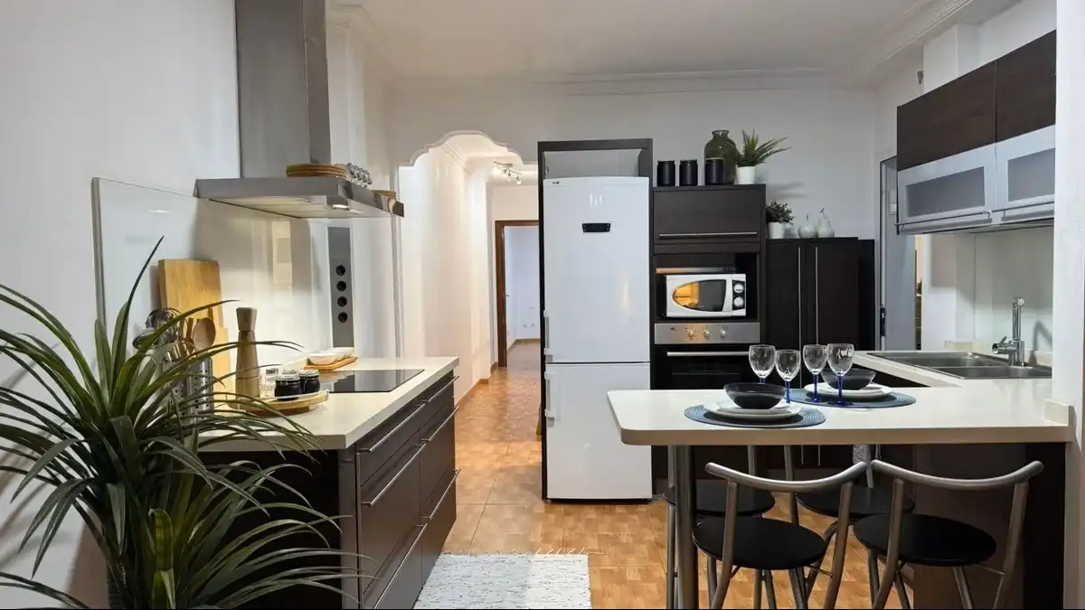 Kitchen of Flat for sale in Guía de Isora  with Terrace, Storage room and Furnished