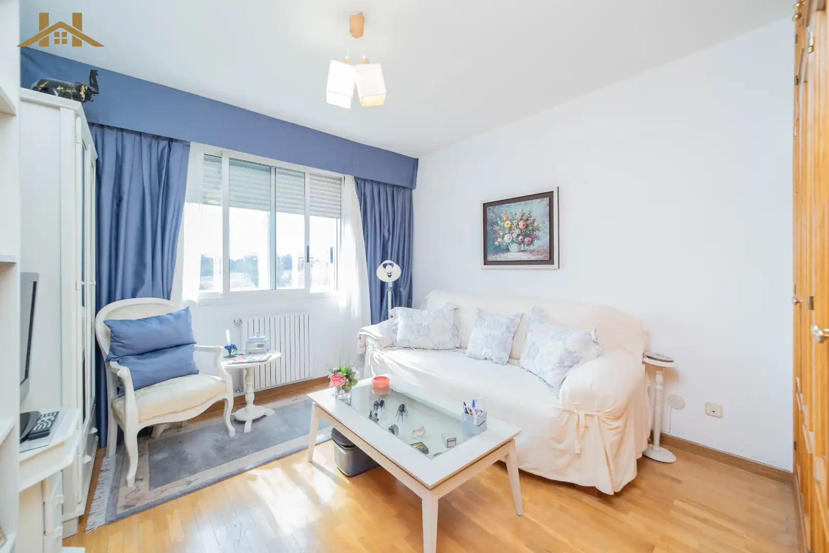 Wohnzimmer von Maisonette zum Verkauf in Pozuelo de Alarcón mit Klimaanlage, Heizung und Terrasse
