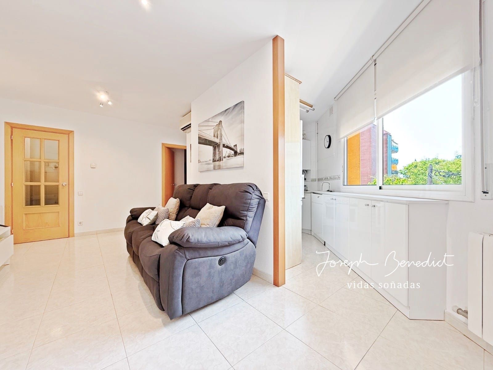 Sala de estar de Piso en venta en Castelldefels con Aire acondicionado, Calefacción y Trastero
