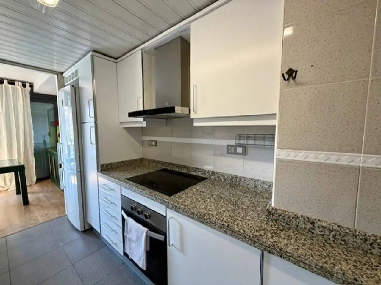 Cocina de Piso de alquiler en Sabadell con Aire acondicionado, Calefacción y Parquet