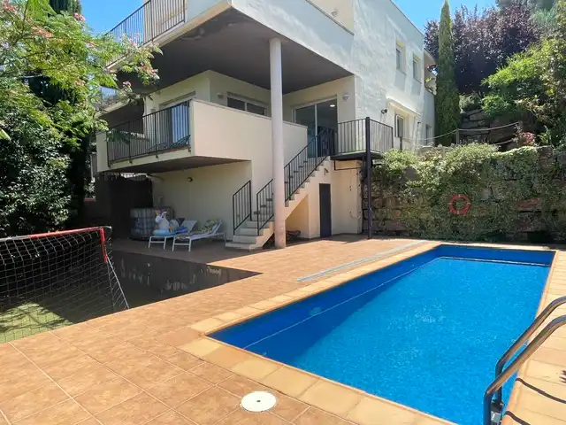 Swimming pool of Detached homes for sale in Viladecavalls  with Heating, Private garden and Terrace