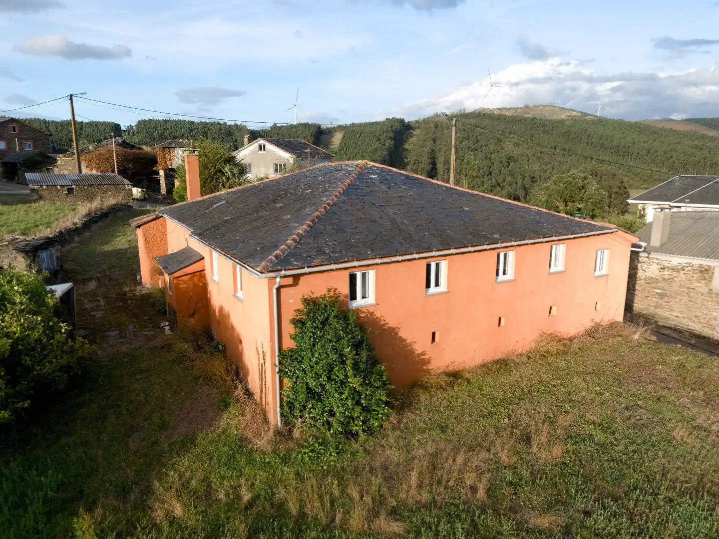 Exterior view of Houses for sale in Trabada  with Storage room