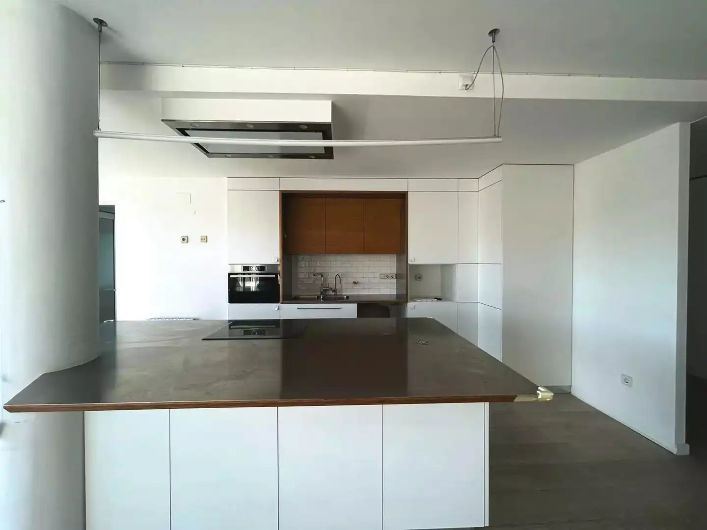 Küche von Wohnung zur Miete in Girona mit Klimaanlage, Heizung und Parkett