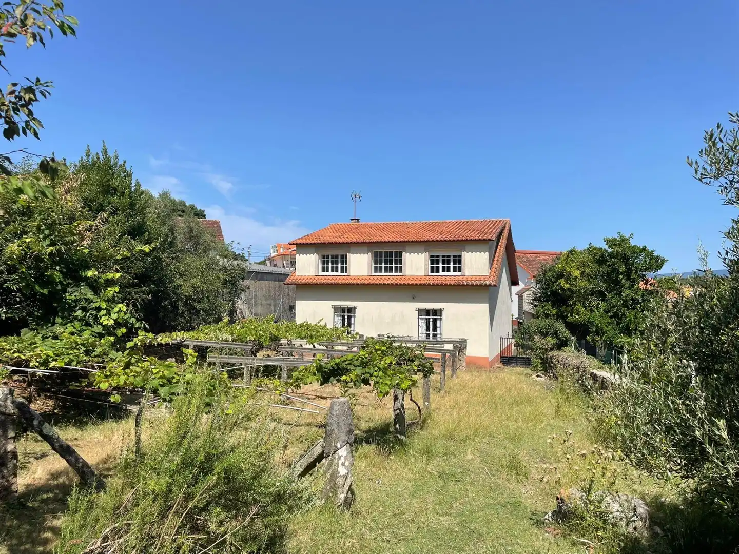 Vista exterior de Casa o chalet en venta en Porto do Son con Jardín privado, Amueblado y Balcón