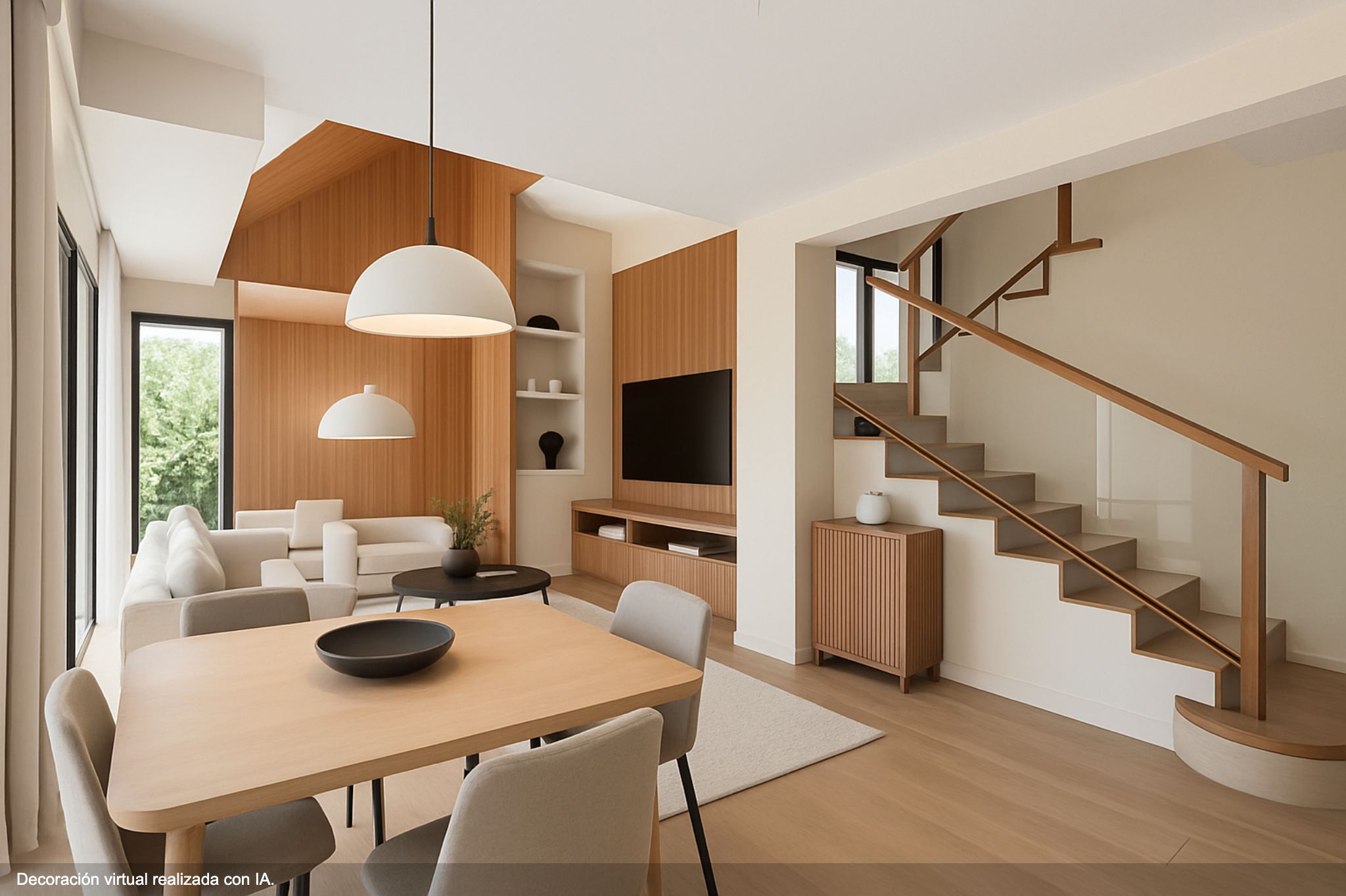 Living room of House or chalet for sale in Leganés  with Heating, Private garden and Parquet flooring