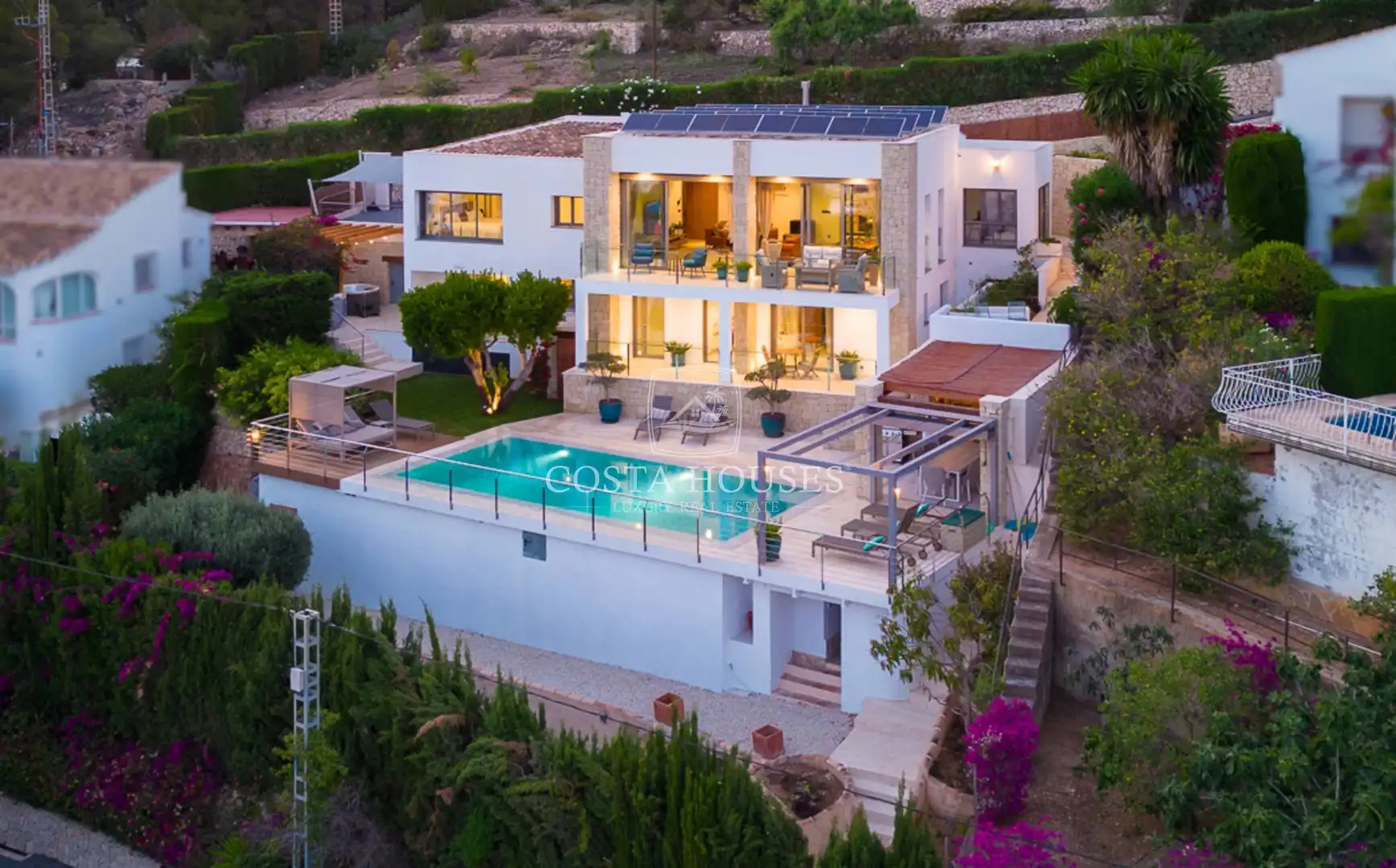 Vista exterior de Casa o chalet en venta en Jávea / Xàbia con Aire acondicionado, Jardín privado y Terraza
