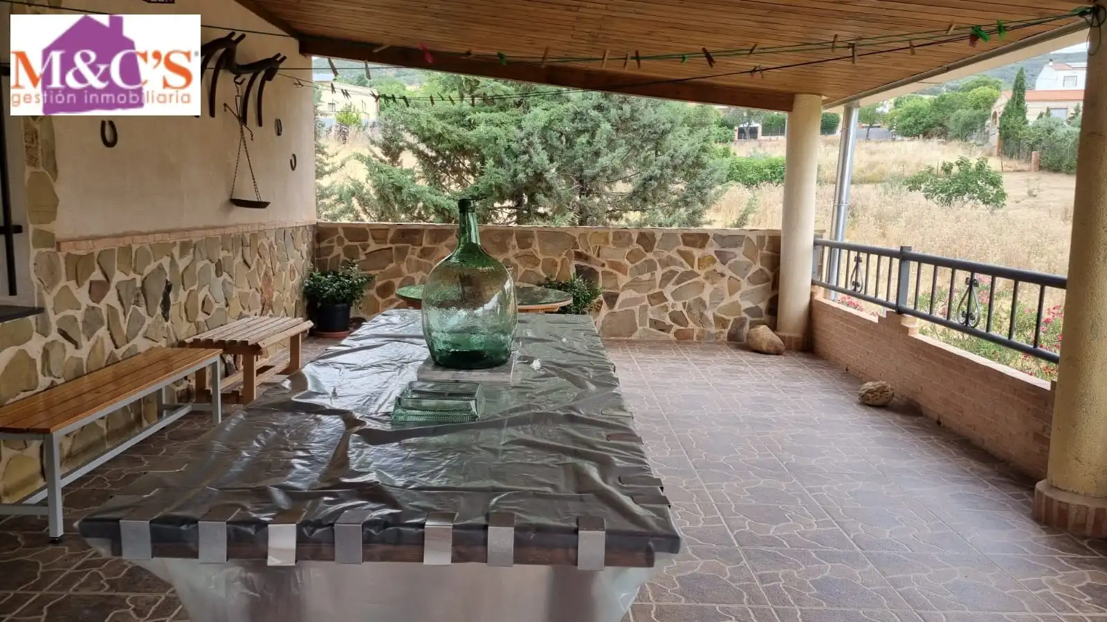 Terrace of Houses for sale in Hinojosas de Calatrava  with Air Conditioner, Heating and Private garden