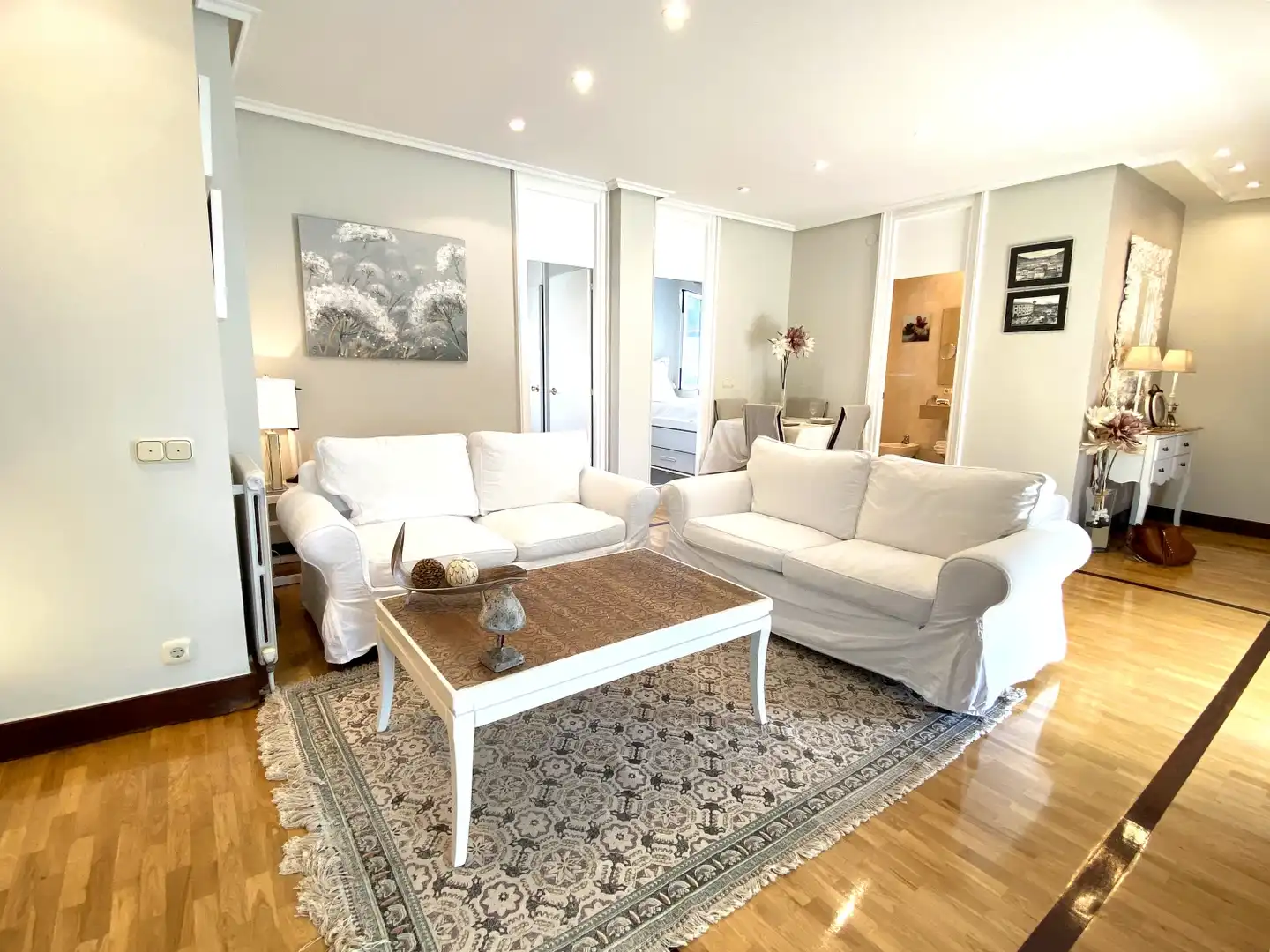 Wohnzimmer von Dachboden zur Miete in Donostia - San Sebastián  mit Terrasse, Möbliert und Waschmaschine