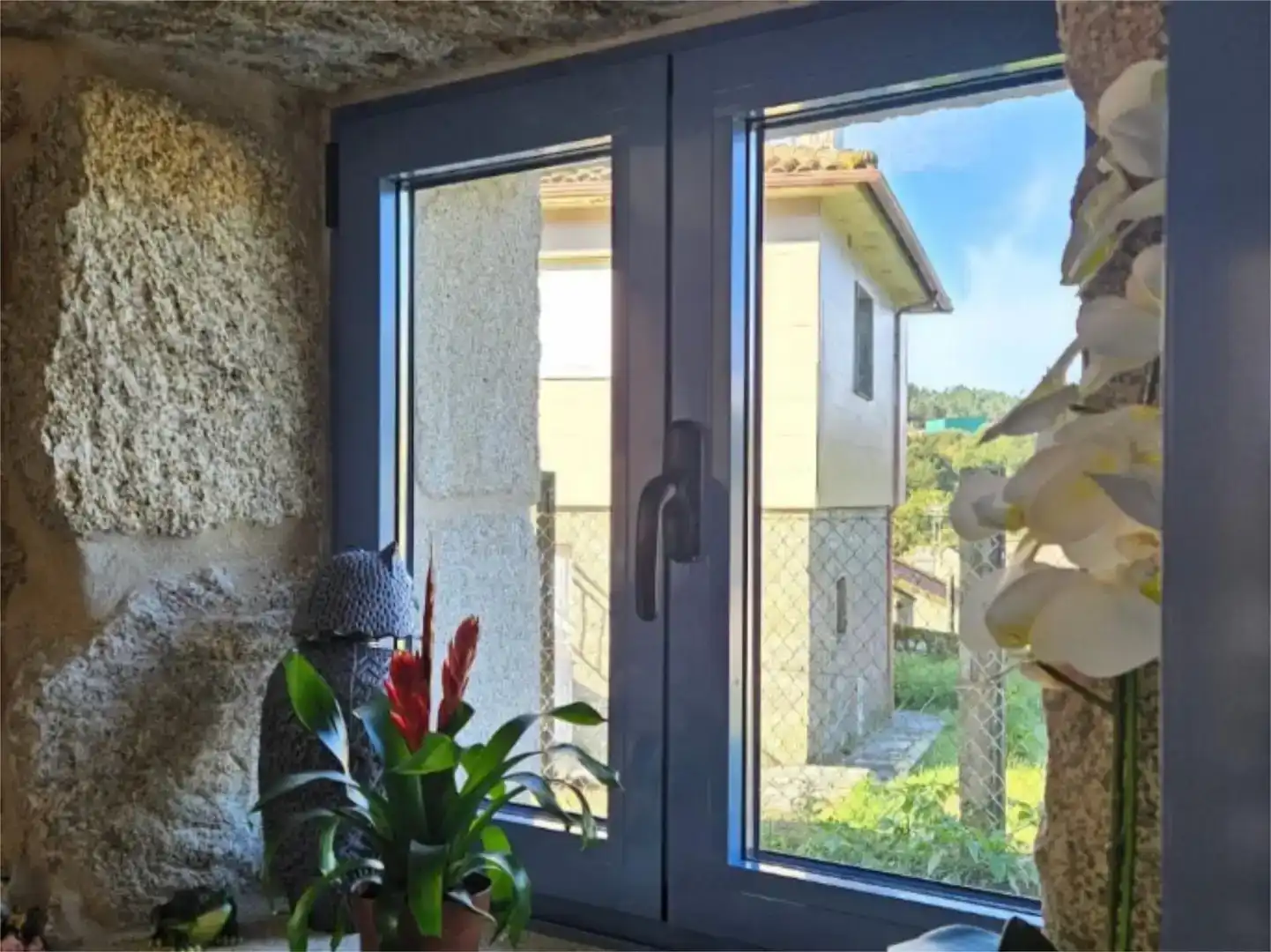 Terraza de Casa o chalet en venta en A Lama   con Jardín privado y Amueblado