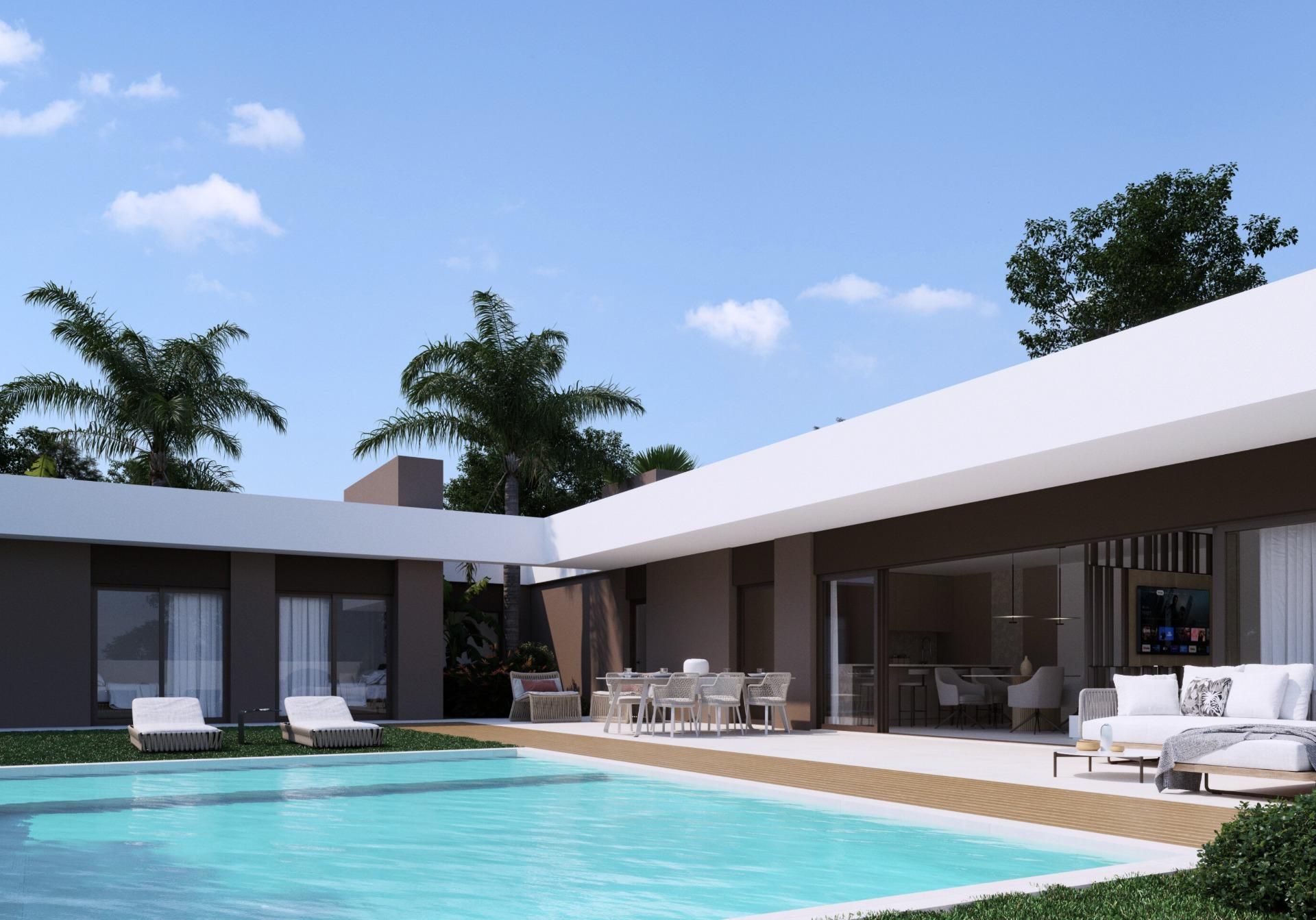 Vista exterior de Casa o xalet en venda en Elche / Elx amb Calefacció, Terrassa i Piscina