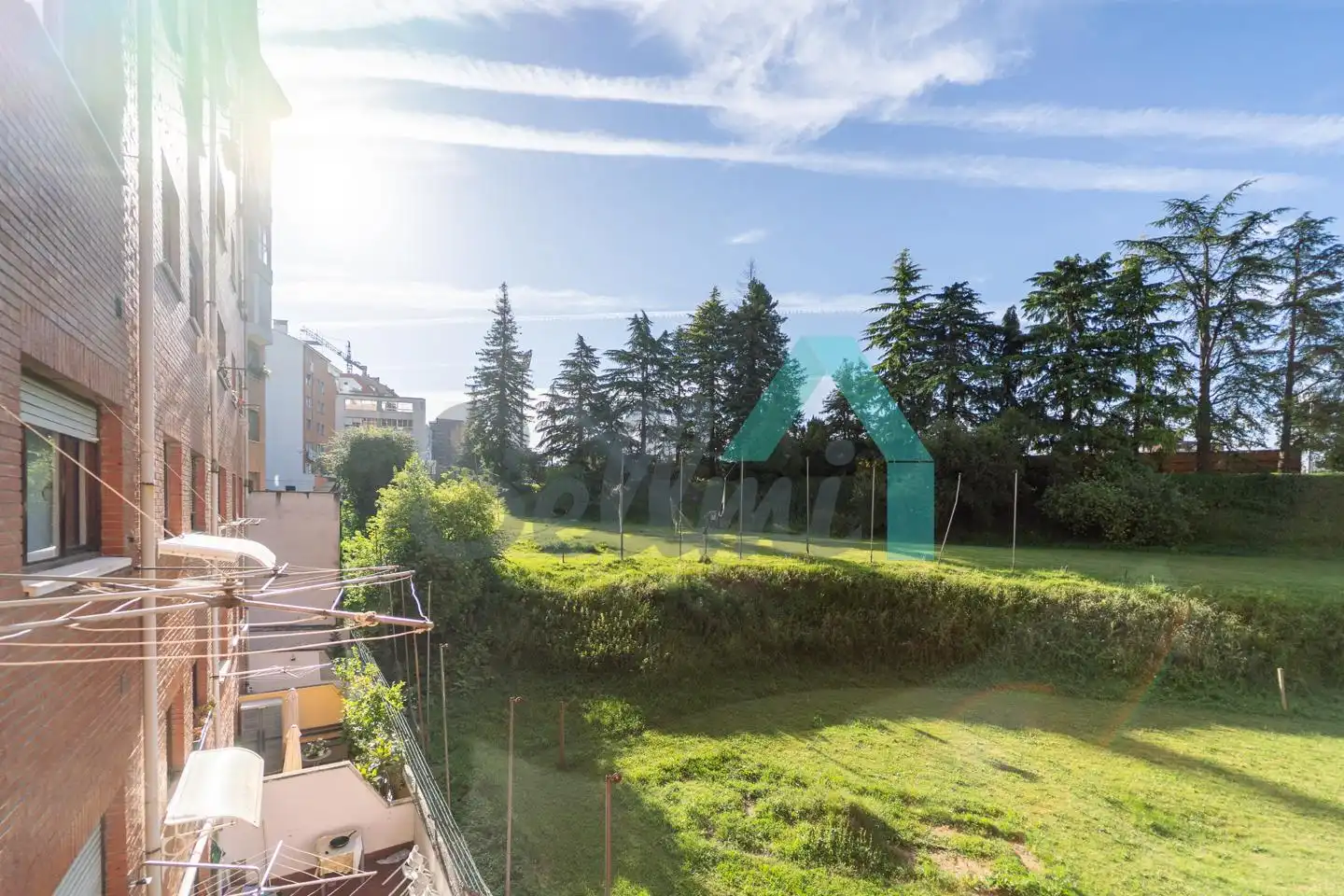 Garten von Wohnung zur Miete in Oviedo  mit Heizung, Parkett und Möbliert