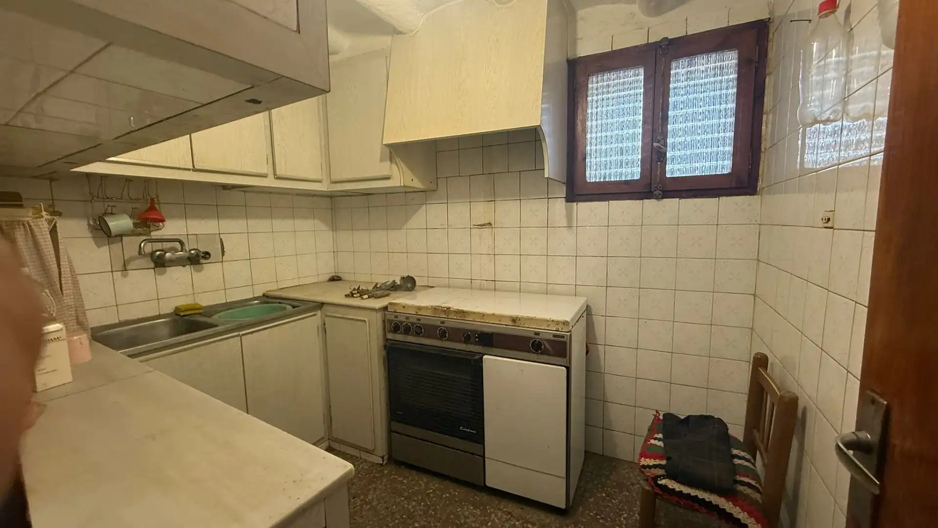 Küche von Einfamilien-Reihenhaus zum Verkauf in Portell de Morella mit Abstellraum, Möbliert und Balkon