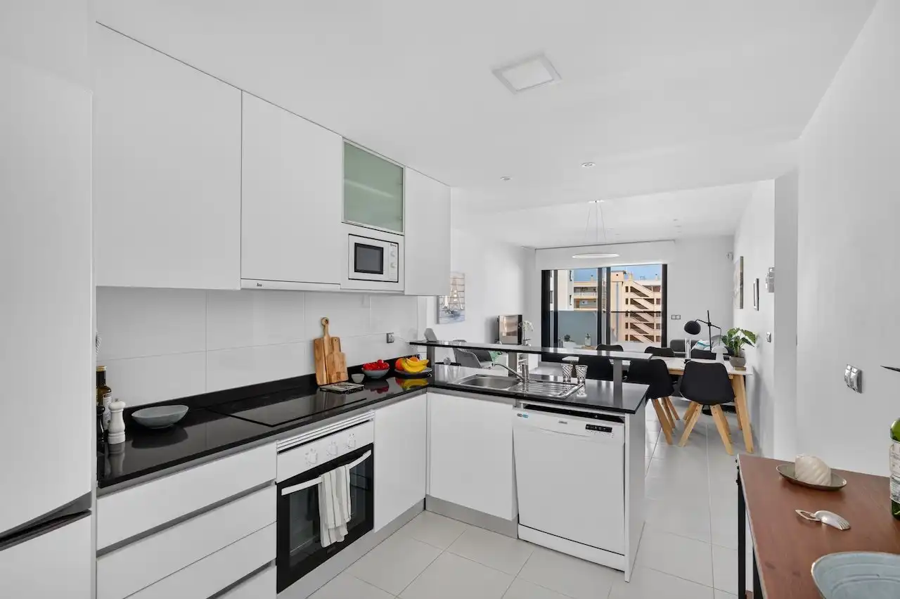 Cocina de Ático en venta en Elche / Elx con Aire acondicionado, Calefacción y Jardín privado