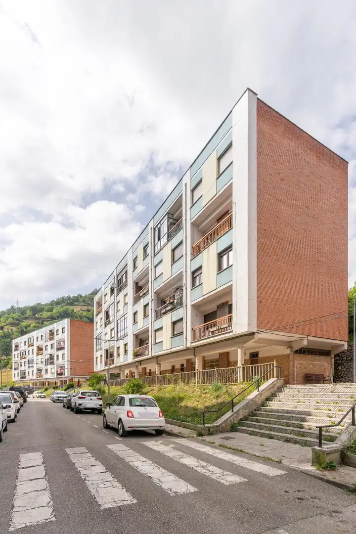 Exterior view of Flat for sale in Aller  with Terrace, Storage room and Furnished
