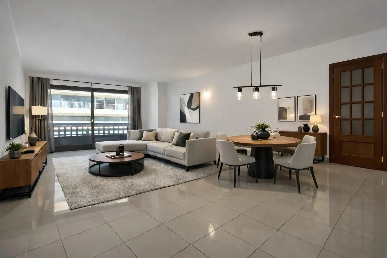 Wohnzimmer von Wohnung zur Miete in Andorra la Vella mit Terrasse und Balkon