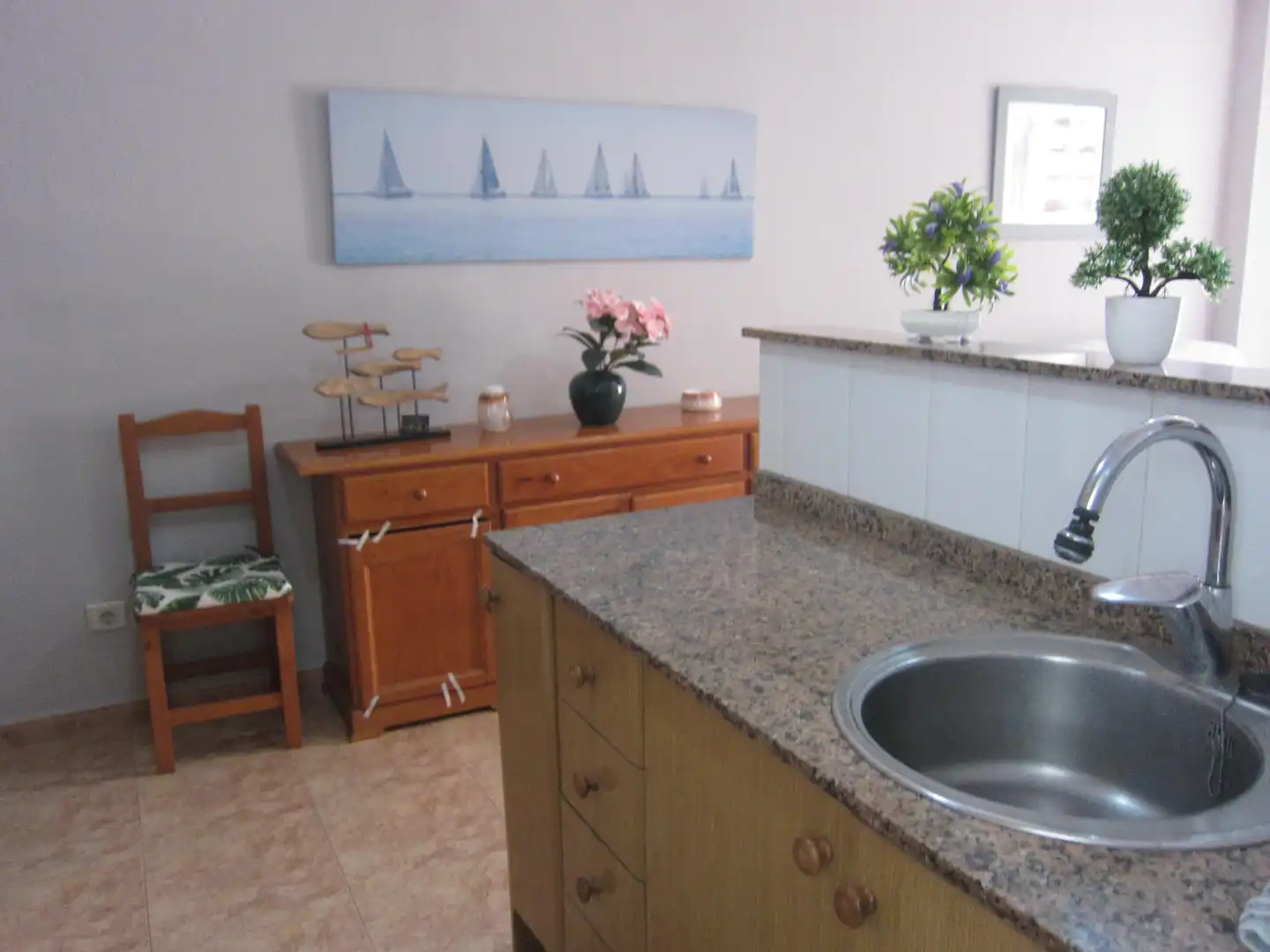 Cocina de Apartamento en venta en Moncofa con Calefacción, Terraza y Amueblado
