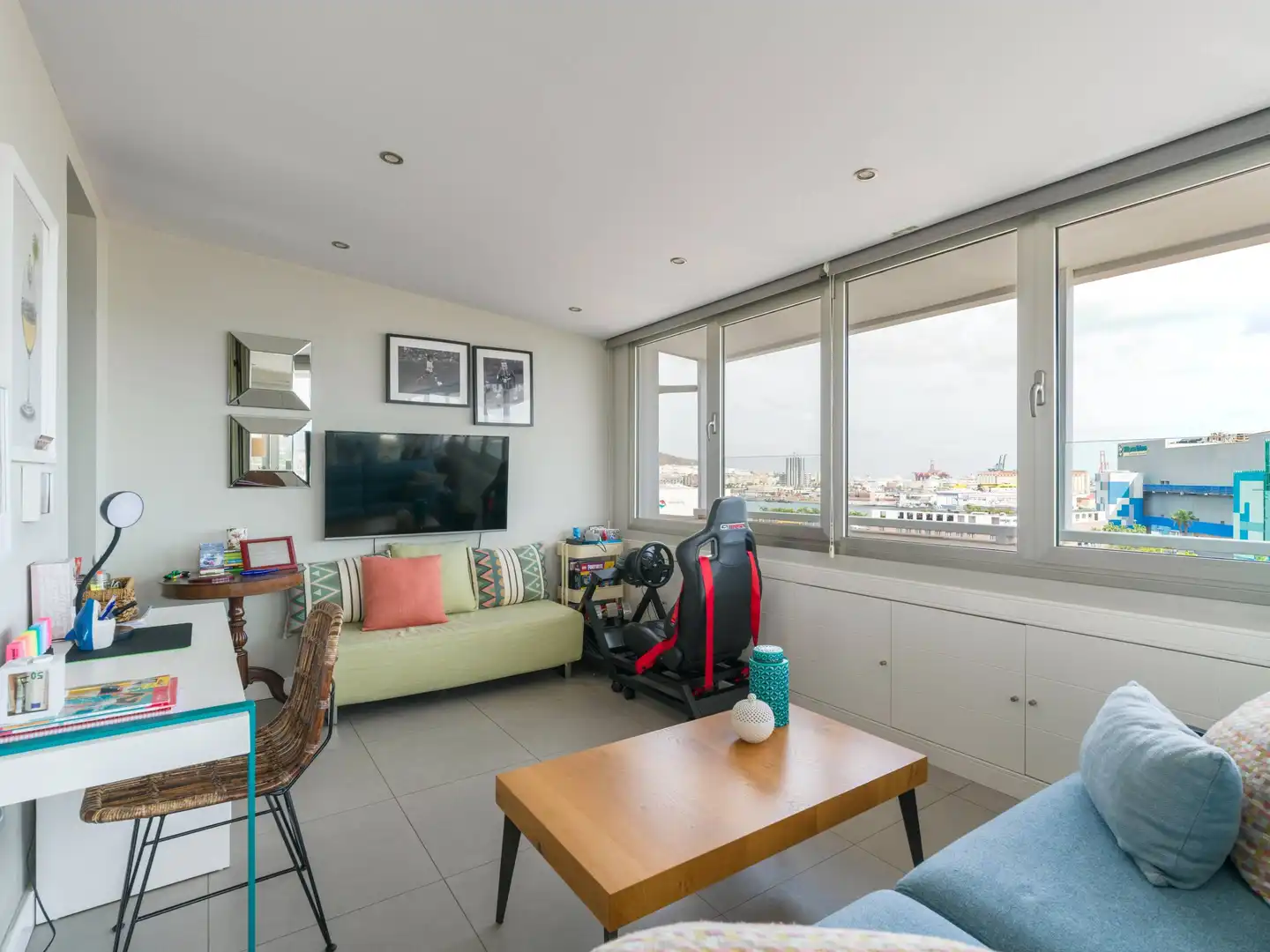 Sala de estar de Ático en venta en Las Palmas de Gran Canaria con Aire acondicionado, Terraza y Trastero