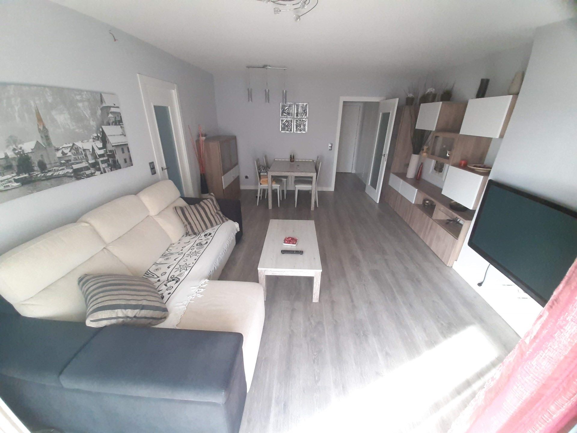 Living room of Flat for sale in Collado Villalba  with Heating, Terrace and Furnished
