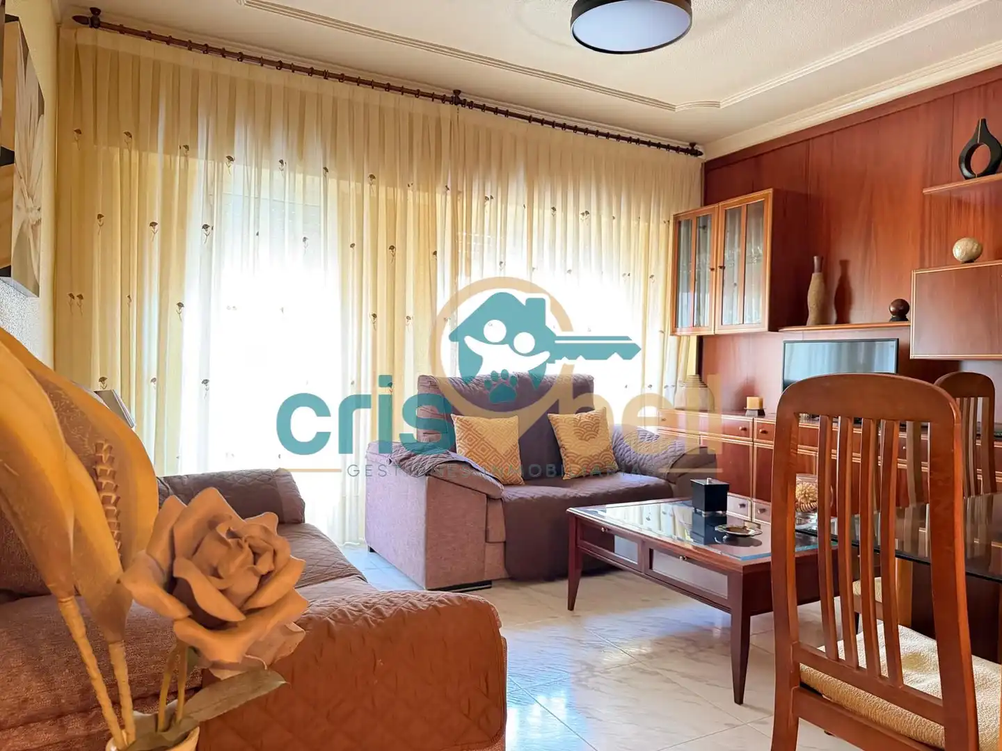Living room of Flat for sale in Lorca  with Storage room, Furnished and Oven