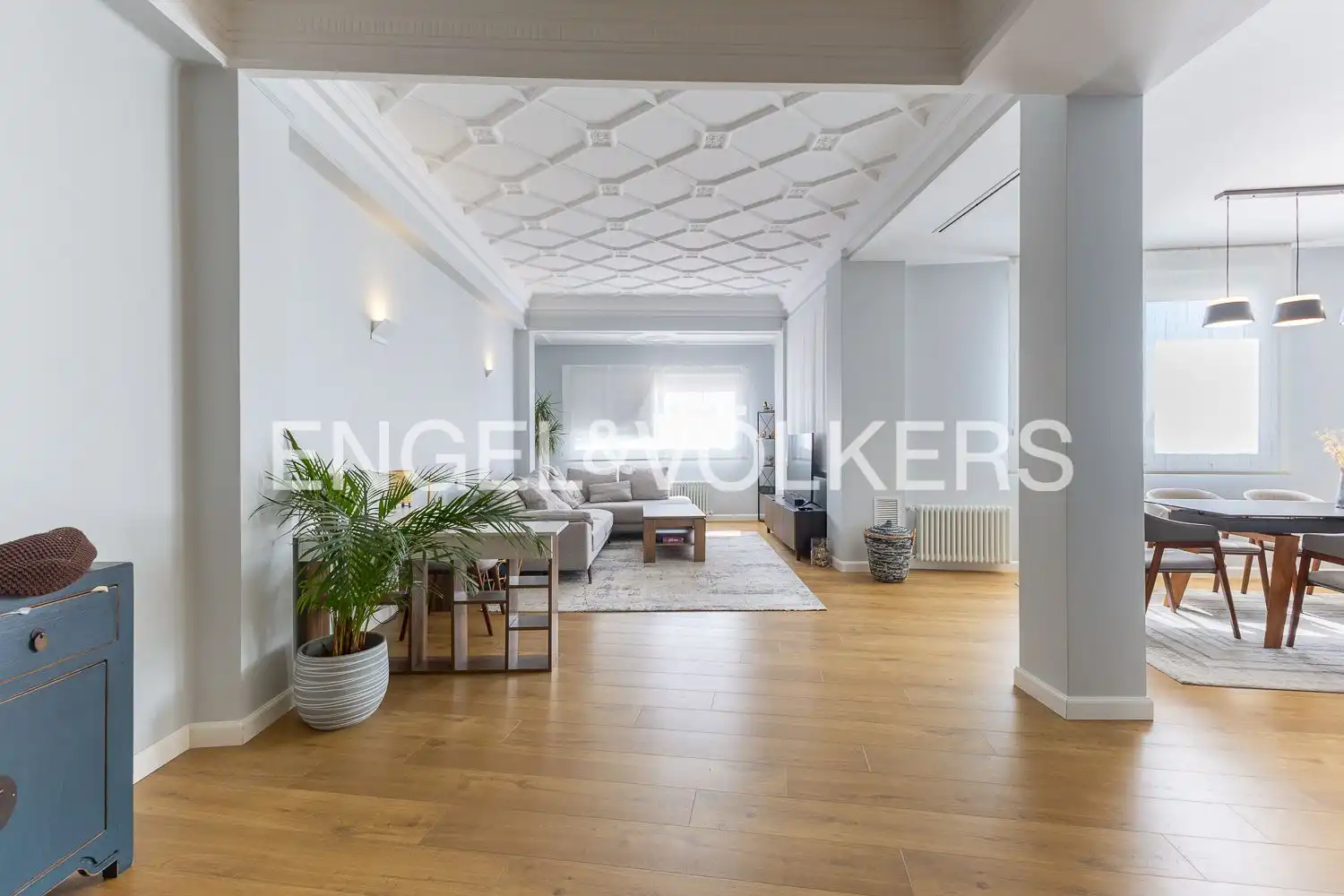 Sala de estar de Piso de alquiler en Valencia con Aire acondicionado, Calefacción y Parquet