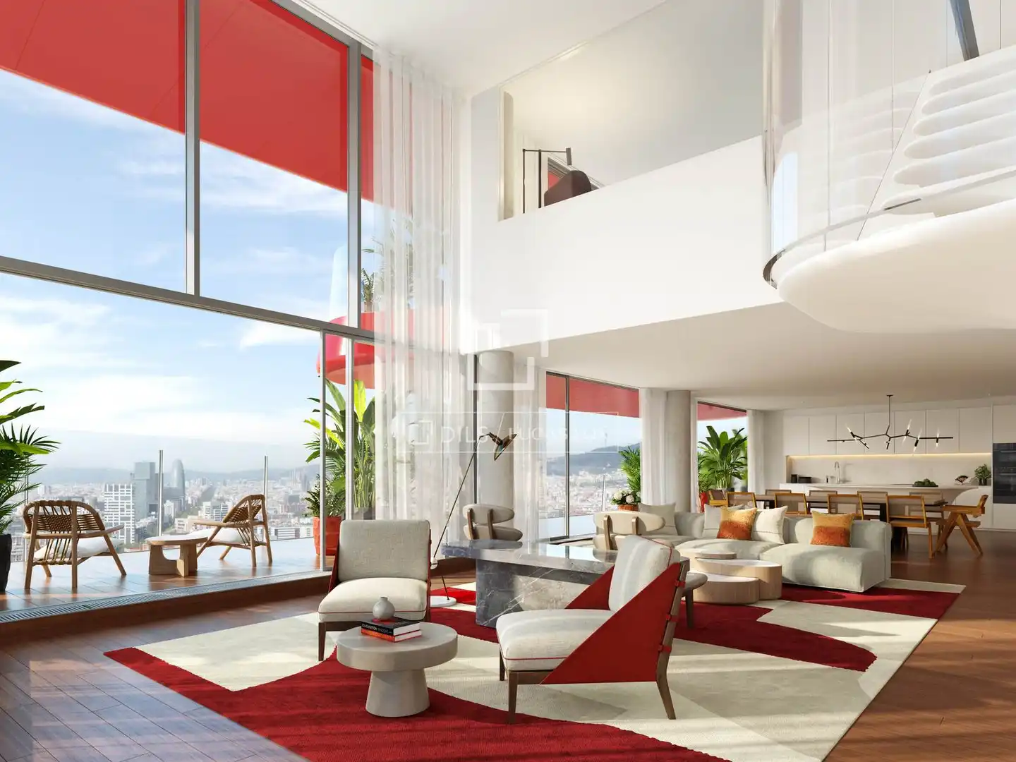 Sala de estar de Piso en venta en Barcelona con Aire acondicionado, Calefacción y Terraza